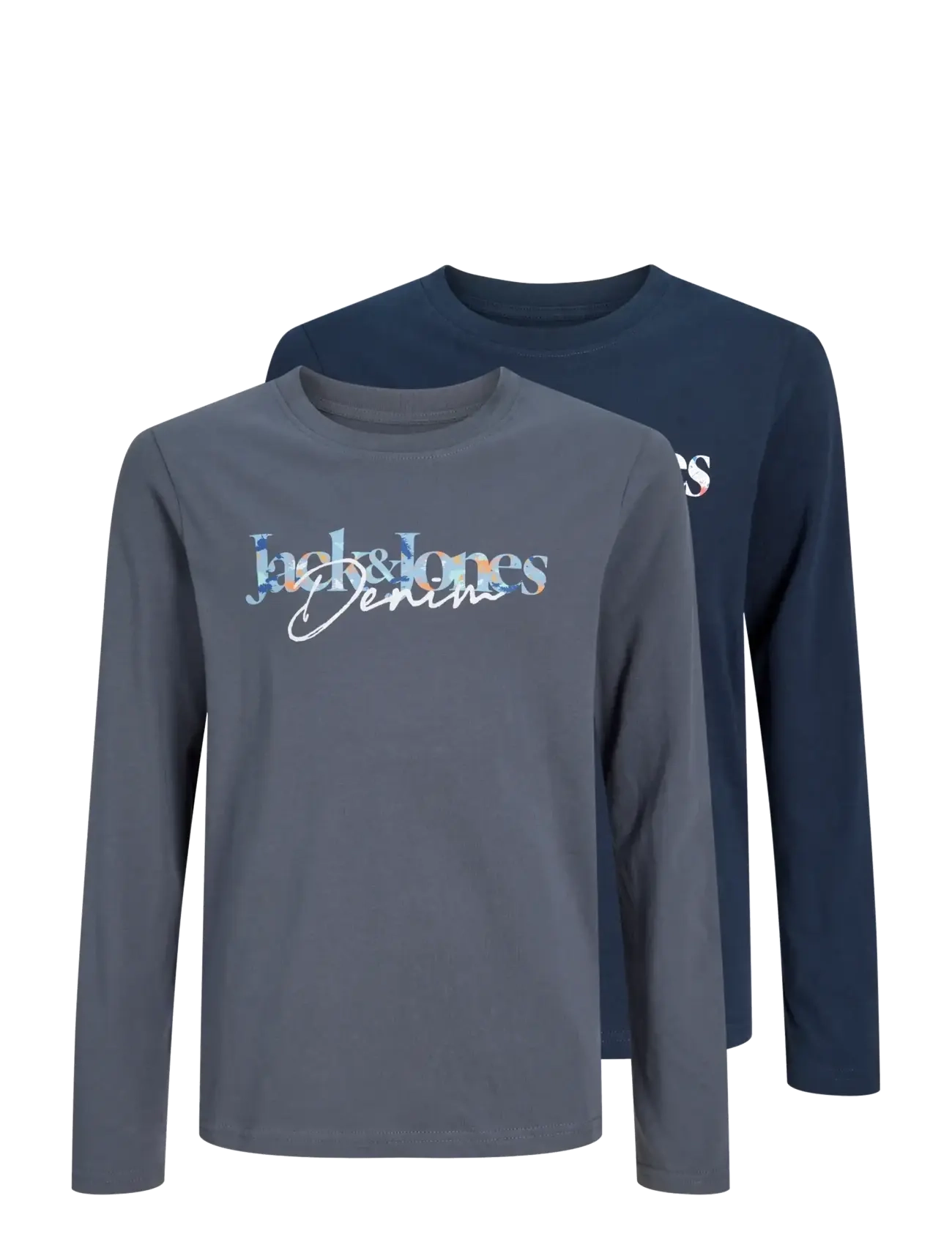 Jack & Jones JJTOM TEE LS CREW NECK 2PK MP JNR - Einkaufen nach Alter von - NAVY BLAZER / navy