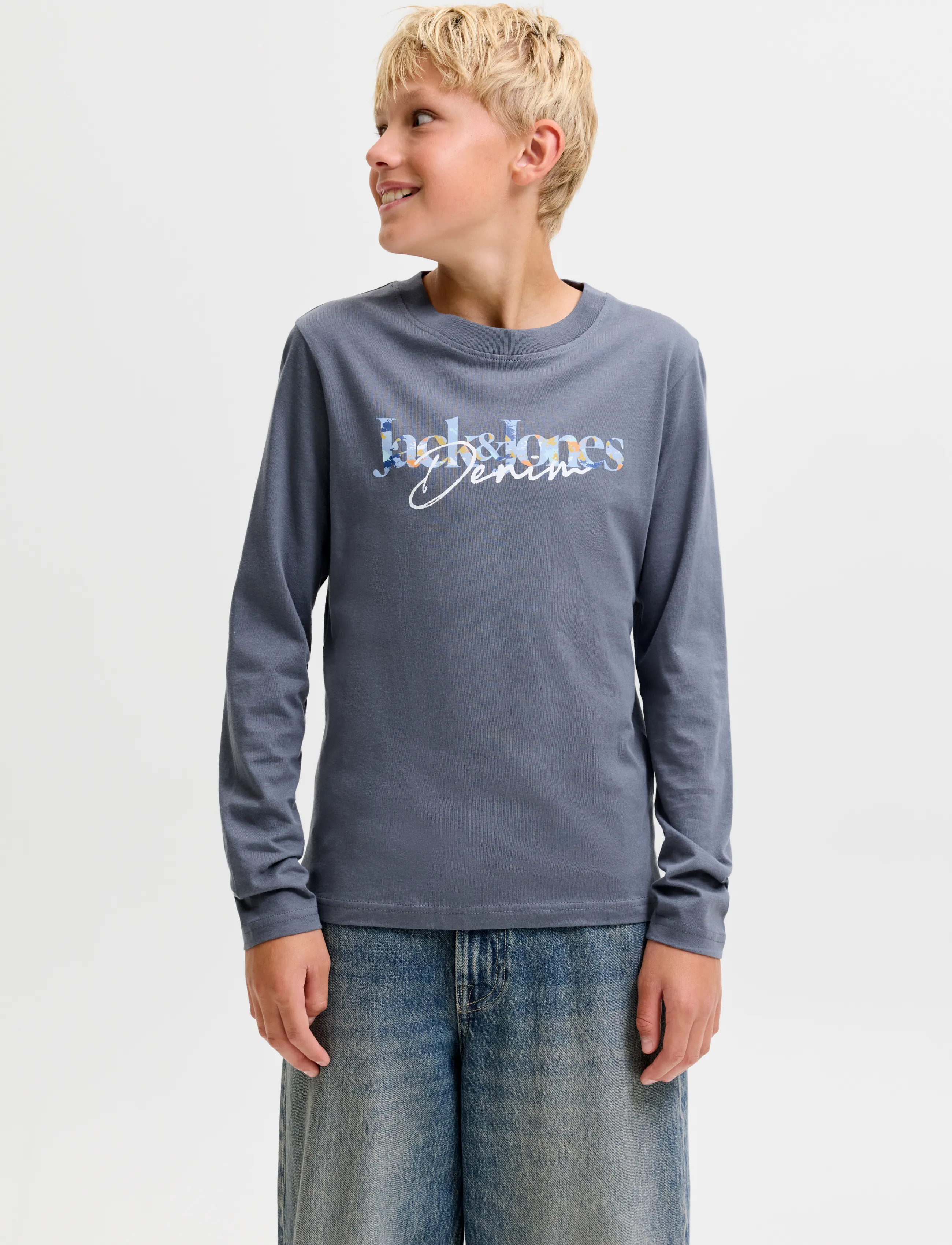 Jack & Jones JJTOM TEE LS CREW NECK 2PK MP JNR - Langerma bolir - NAVY BLAZER / navy