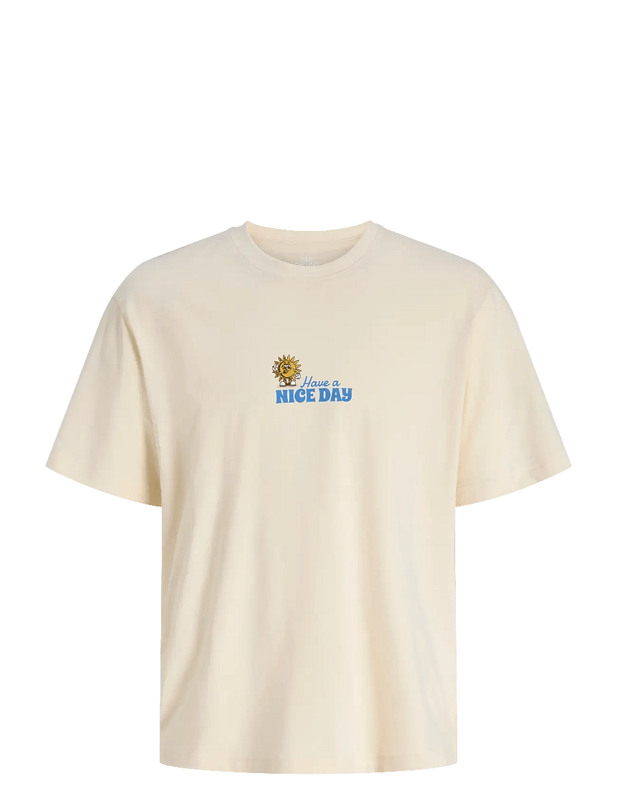 Jack & Jones - JORCARTOON GRAPHIC TEE SS CN TG JNR - kurzärmelige - antique white - 1