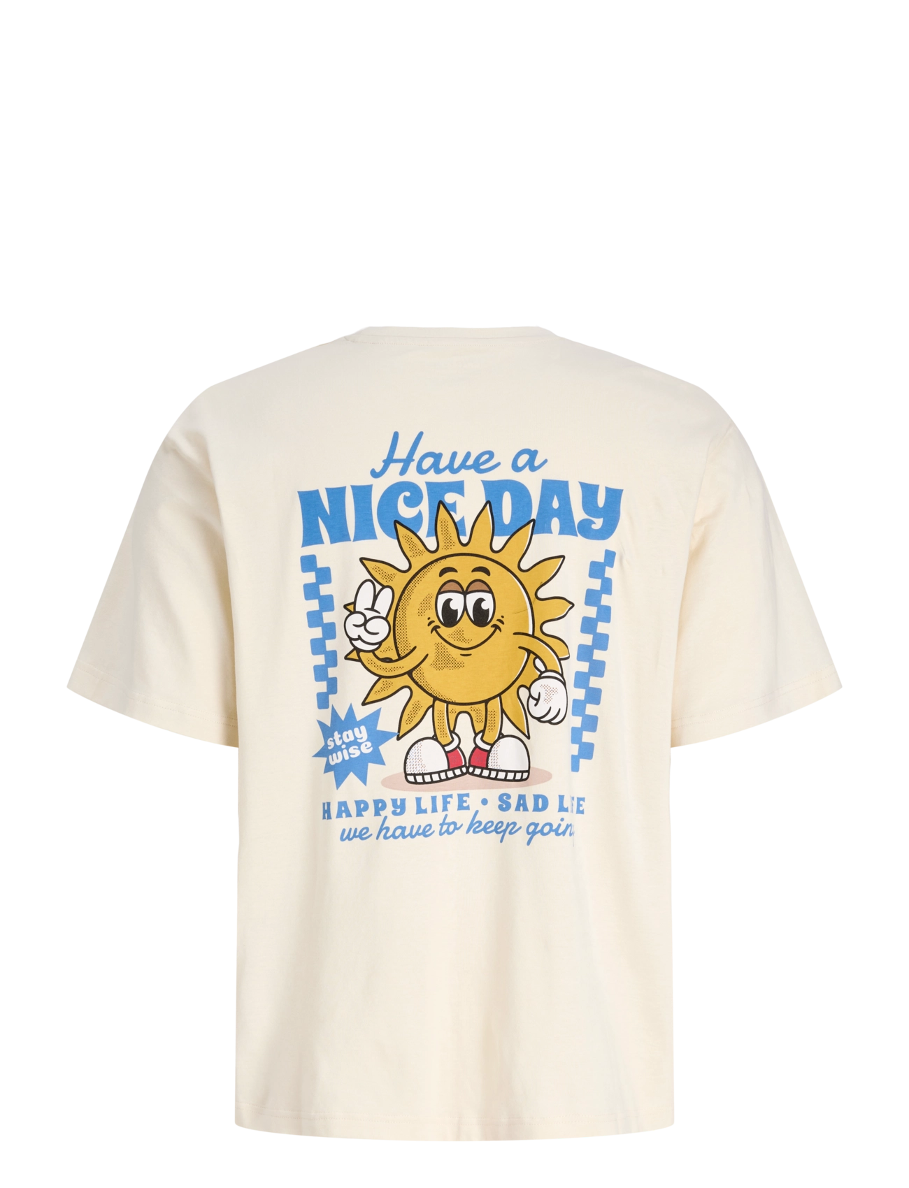 Jack & Jones - JORCARTOON GRAPHIC TEE SS CN TG JNR - kurzärmelige - antique white - 2