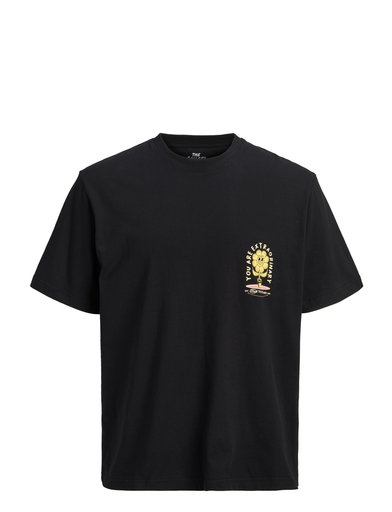 Jack & Jones JORCARTOON GRAPHIC TEE SS CN TG JNR - Topid - BLACK / black
