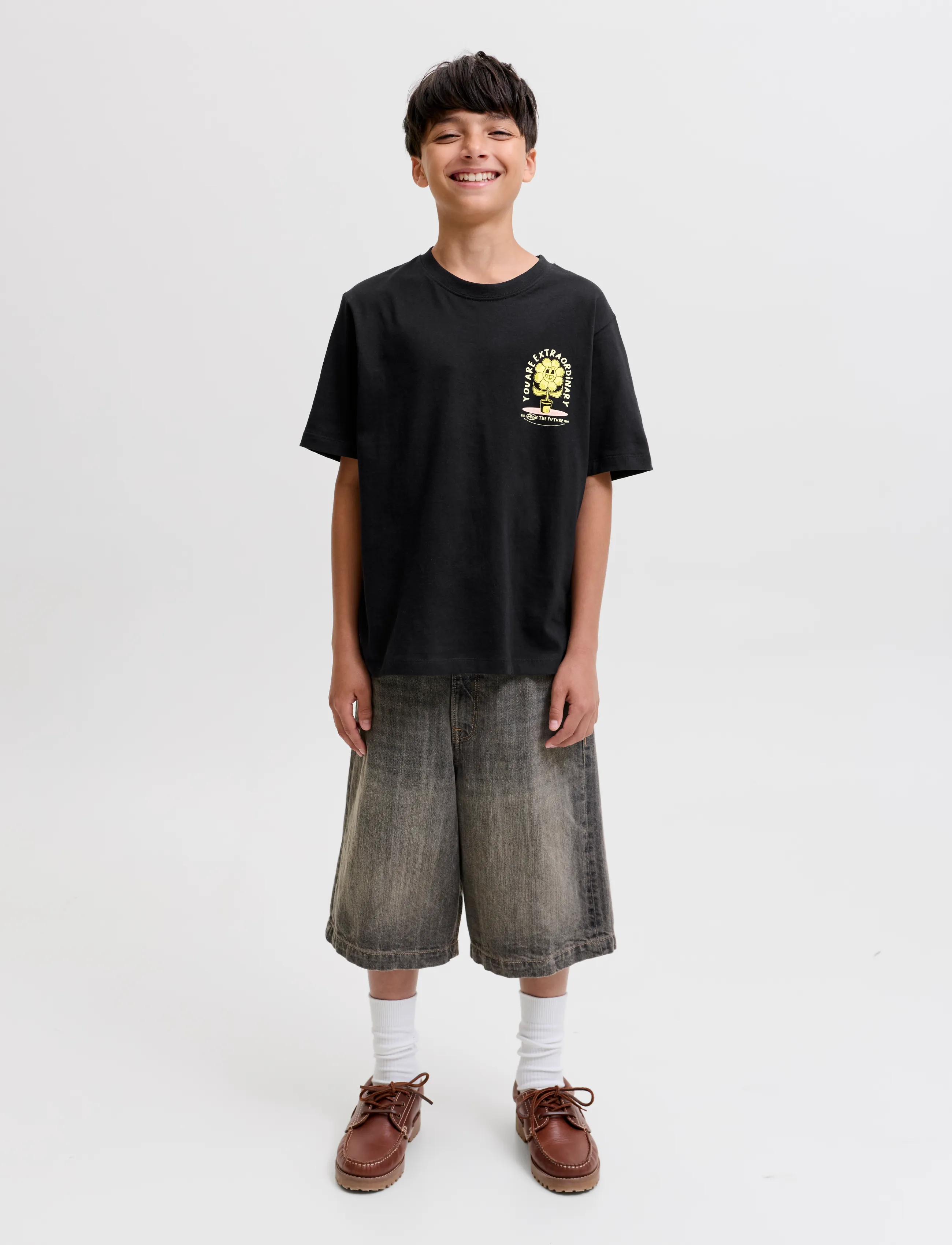 Jack & Jones - JORCARTOON GRAPHIC TEE SS CN TG JNR - lühikeste varrukatega t-särgid - black - 4