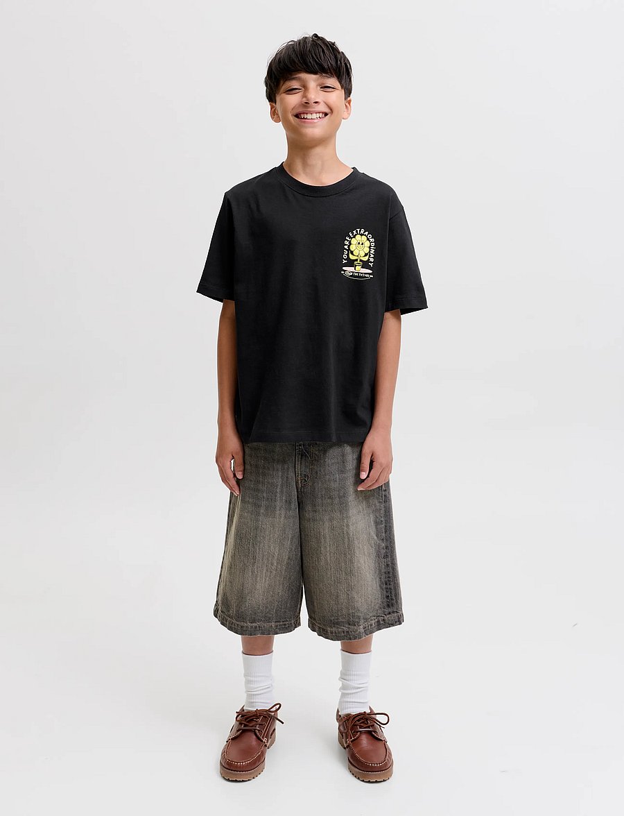 Jack & Jones - JORCARTOON GRAPHIC TEE SS CN TG JNR - lühikeste varrukatega t-särgid - black - 4