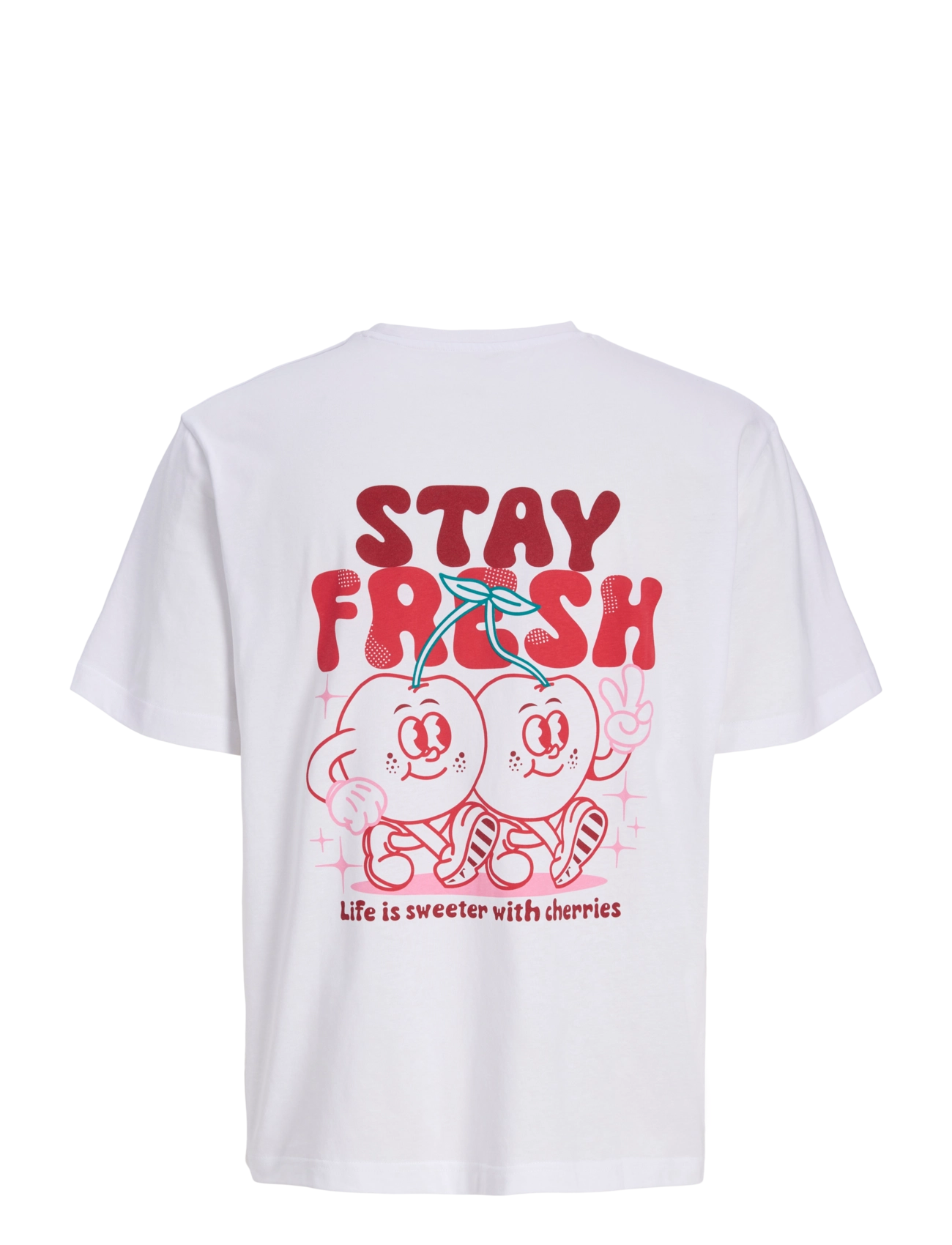 Jack & Jones - JORCARTOON GRAPHIC TEE SS CN TG JNR - lühikeste varrukatega t-särgid - bright white - 2