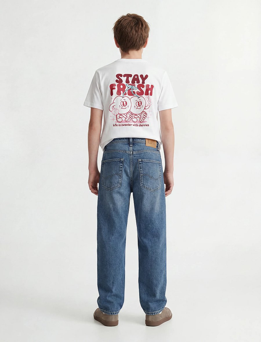Jack & Jones - JORCARTOON GRAPHIC TEE SS CN TG JNR - kortærmede t-shirts - bright white - 3