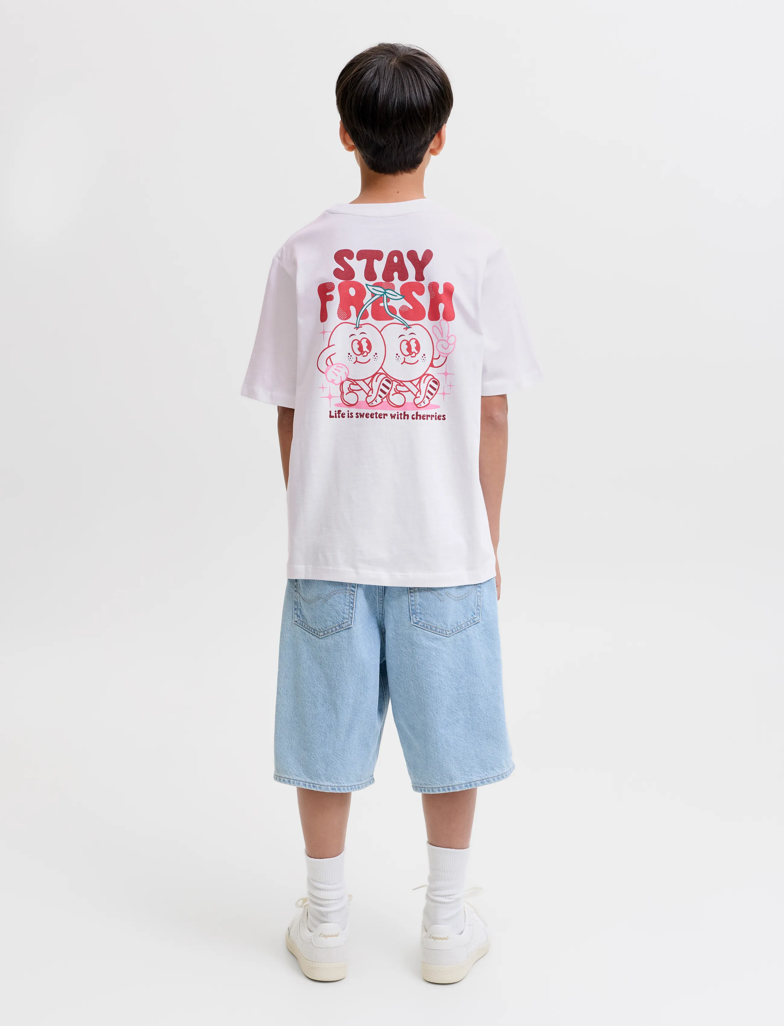 Jack & Jones - JORCARTOON GRAPHIC TEE SS CN TG JNR - lühikeste varrukatega t-särgid - bright white - 3