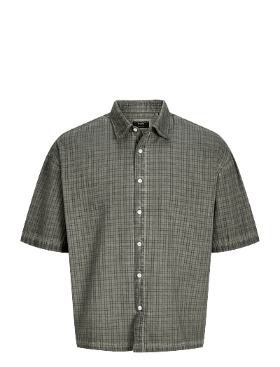 Jack & Jones JCOOVERDYED SHIRT SS STYD SS26 JNR - Teens 9 bis 14 Jahren - VAPOR BLUE / blue