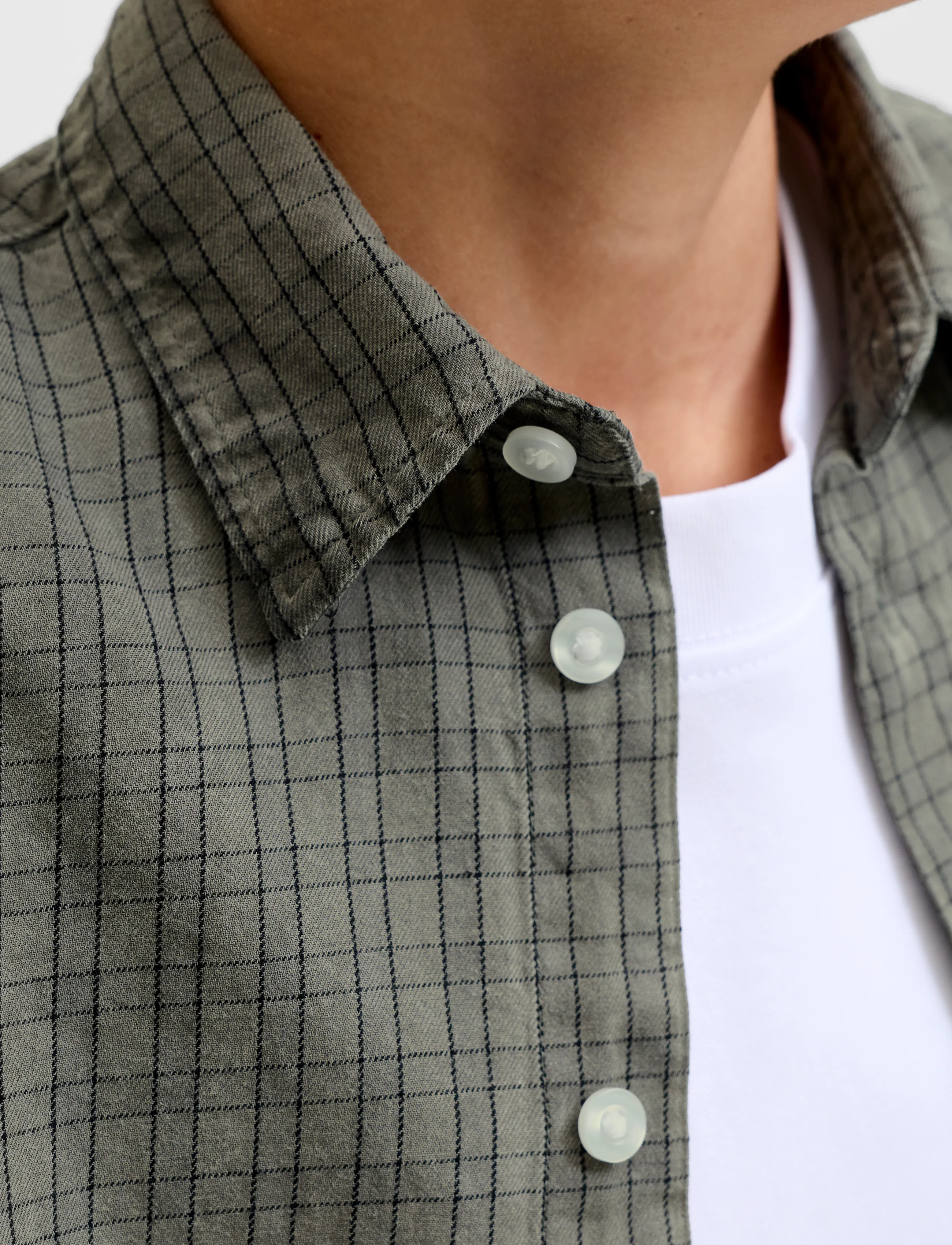Jack & Jones - JCOOVERDYED SHIRT SS STYD SS26 JNR - short-sleeved shirts - vapor blue - 5