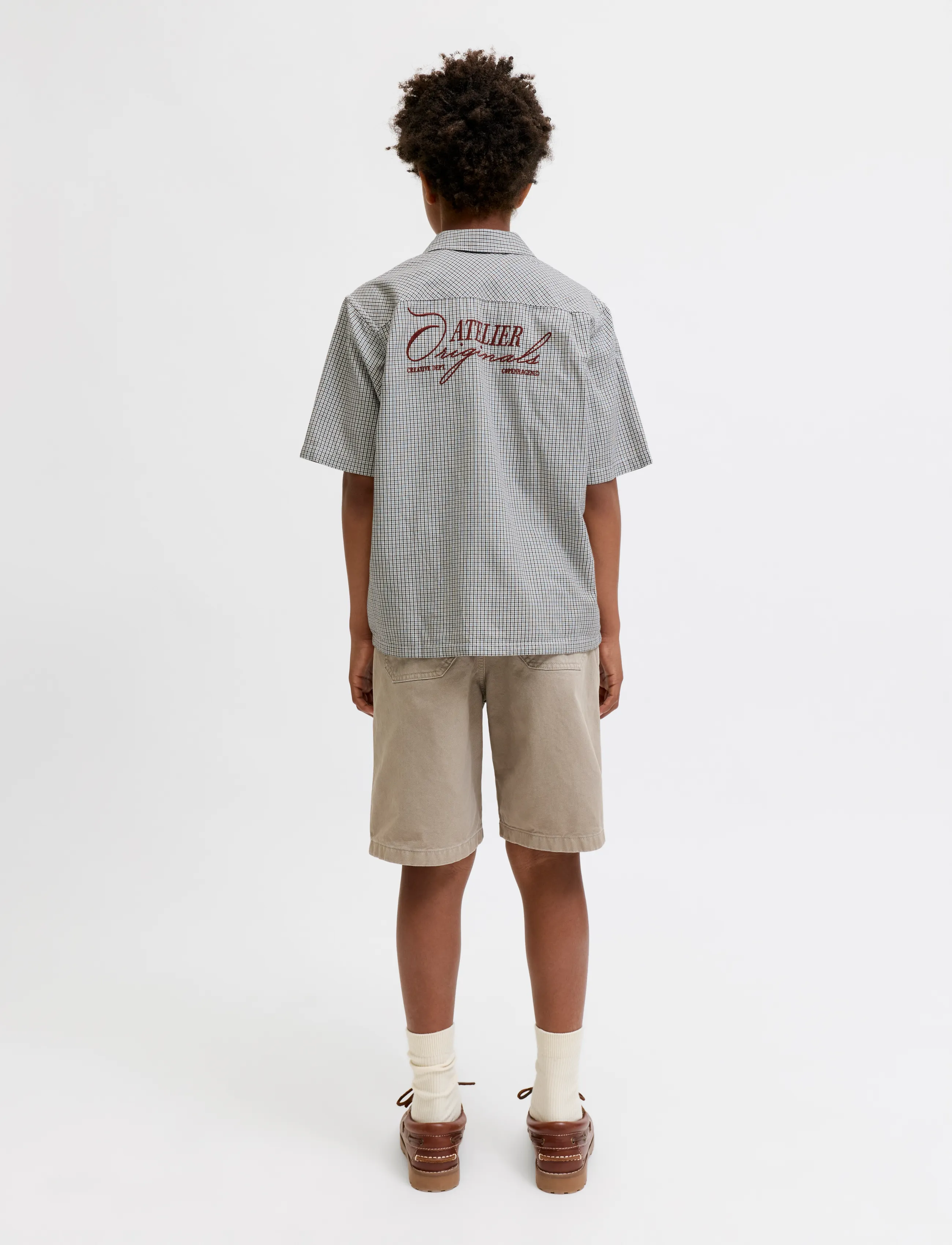 Jack & Jones - JORSAVONA AUSTIN SHIRT SS STYD SS26 JNR - chemises à manches courtes - asphalt - 3