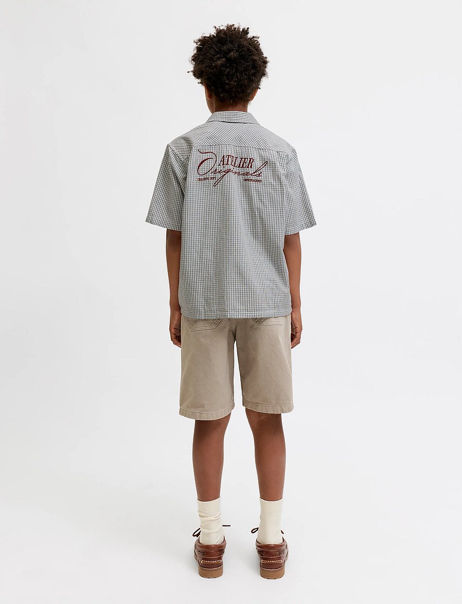 Jack & Jones - JORSAVONA AUSTIN SHIRT SS STYD SS26 JNR - chemises à manches courtes - asphalt - 3