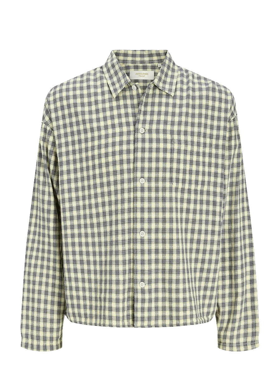 Jack & Jones - JORSAVONA AUSTIN DOBBY SHIRT LS STYD JNR - chemises à manches longues - odyssey gray - 1