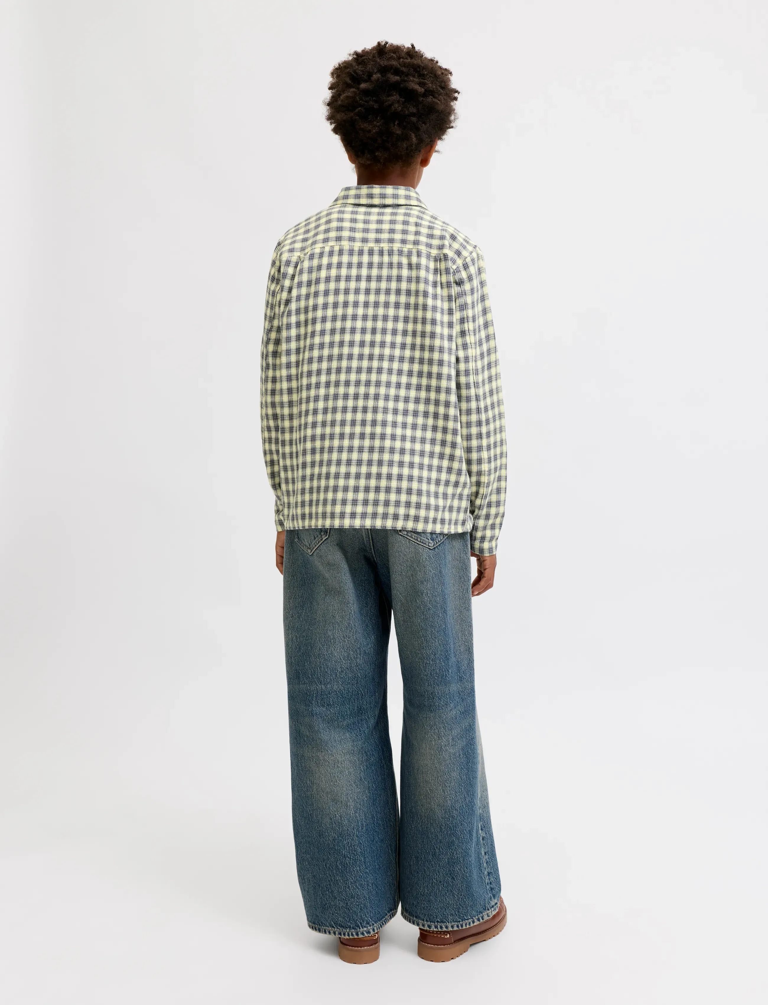 Jack & Jones - JORSAVONA AUSTIN DOBBY SHIRT LS STYD JNR - chemises à manches longues - odyssey gray - 3