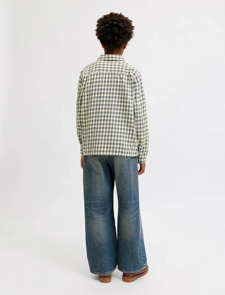 Jack & Jones - JORSAVONA AUSTIN DOBBY SHIRT LS STYD JNR - chemises à manches longues - odyssey gray - 3