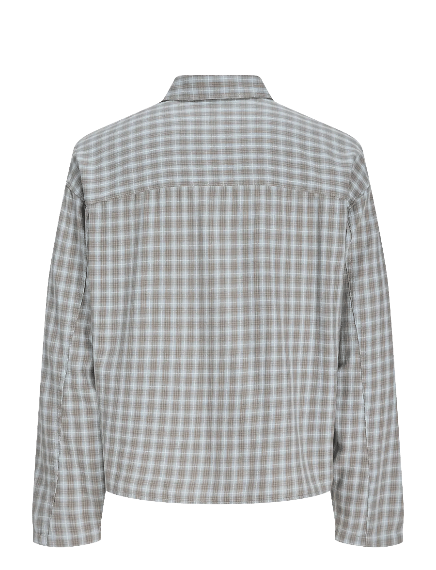 Jack & Jones - JORSAVONA AUSTIN DOBBY SHIRT LS STYD JNR - pikkade varrukatega särgid - vintage khaki - 1