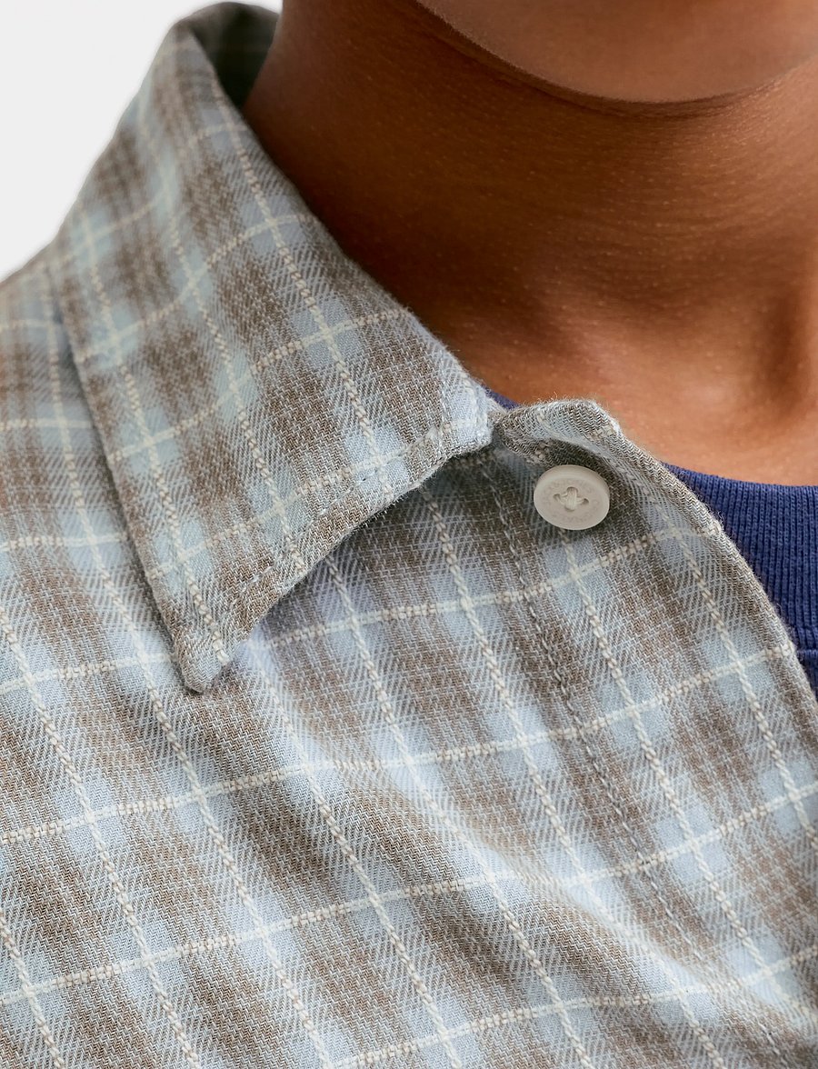 Jack & Jones - JORSAVONA AUSTIN DOBBY SHIRT LS STYD JNR - langärmlige hemden - vintage khaki - 5