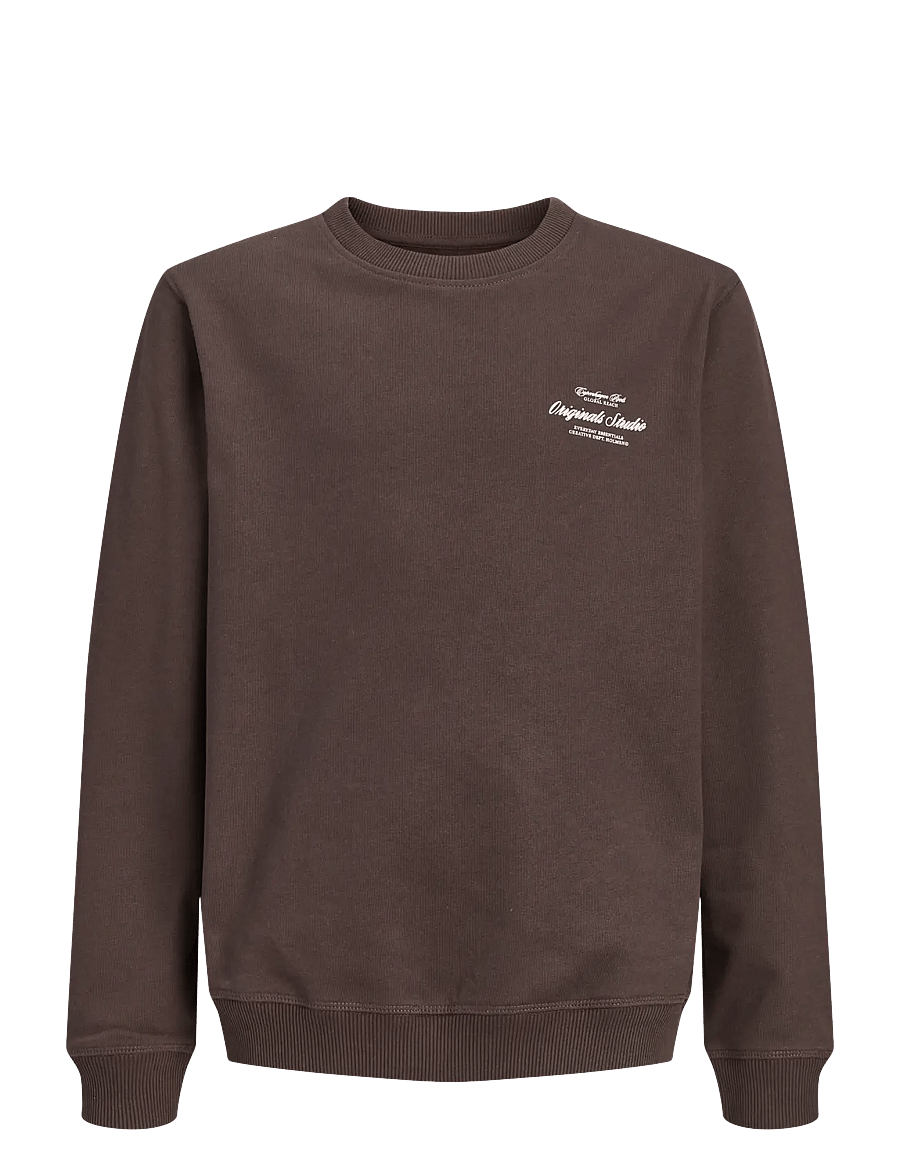 Jack & Jones - JORNORREBRO TYPO BACK SWEAT CN JNR - dressipluusid - java - 1