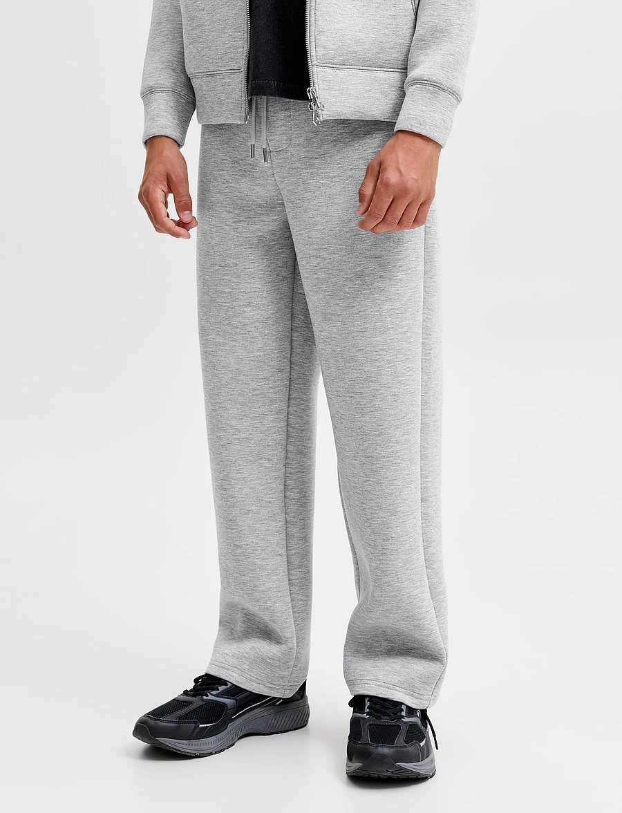 Jack & Jones - JPSTBILL LEGACY SCUBAUNC SWTPANT NOOSJNR - jogginghosen - light grey melange - 0