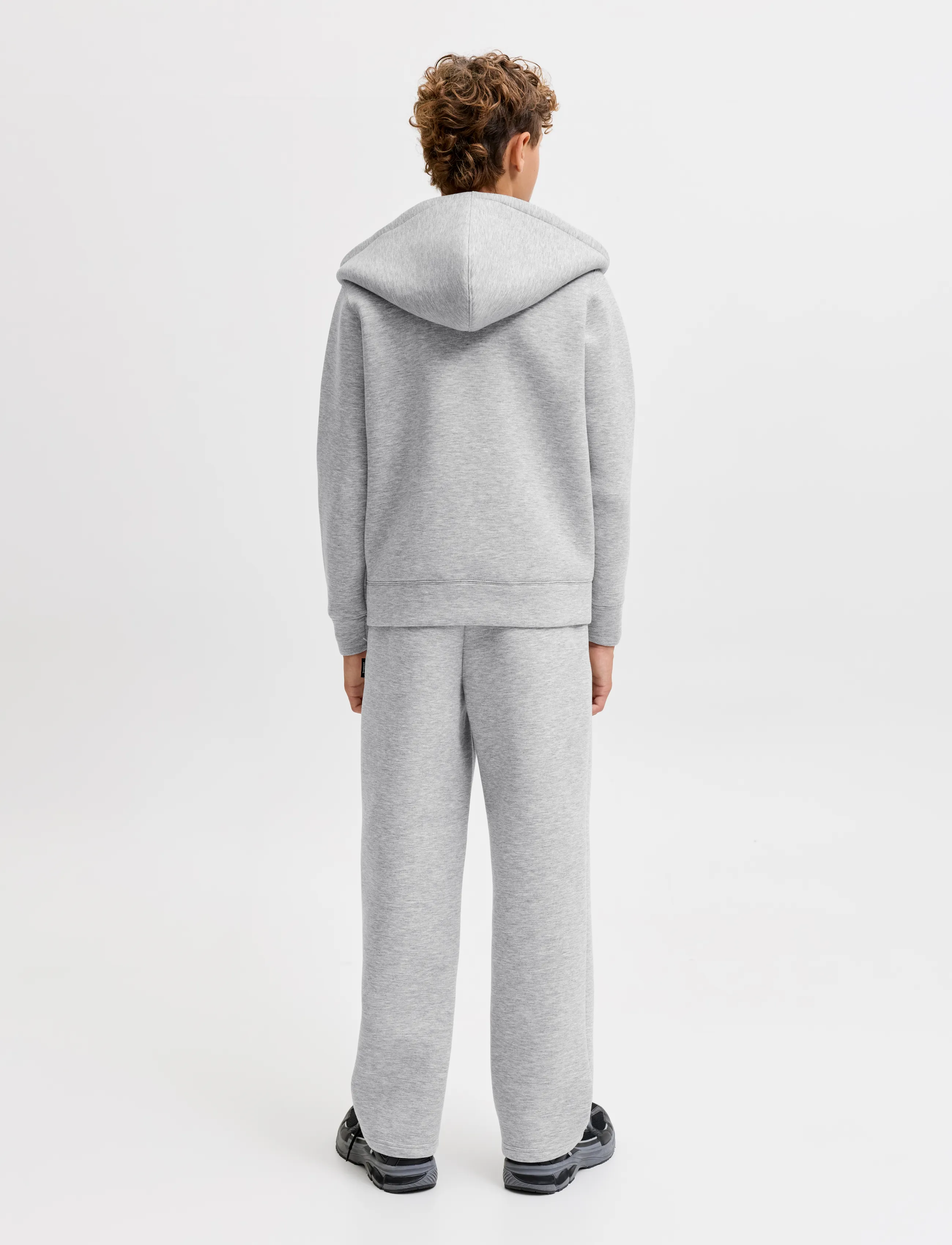 Jack & Jones - JPSTBILL LEGACY SCUBAUNC SWTPANT NOOSJNR - jogginghosen - light grey melange - 3