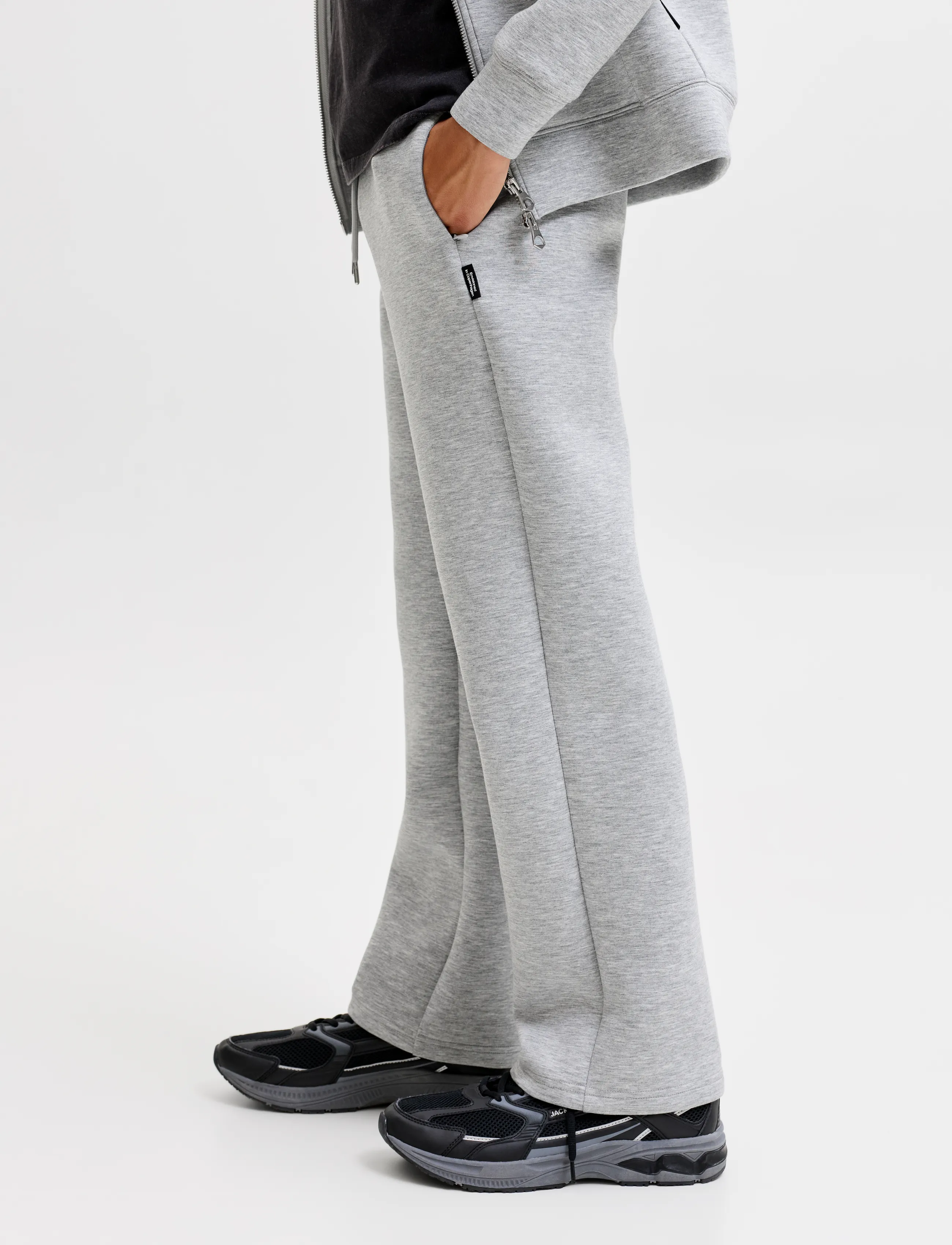 Jack & Jones - JPSTBILL LEGACY SCUBAUNC SWTPANT NOOSJNR - jogginghosen - light grey melange - 5
