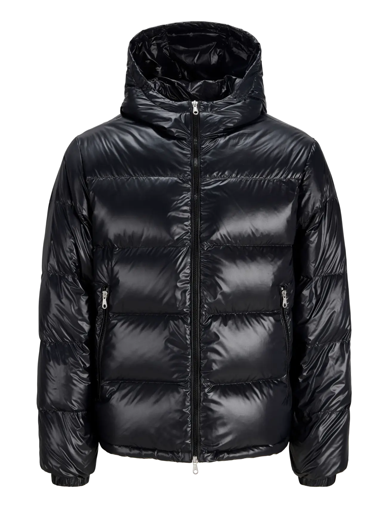 Jack & Jones JCOCLUB SHINY PUFFER JACKET JNR - Vinterjackor - BLACK / black