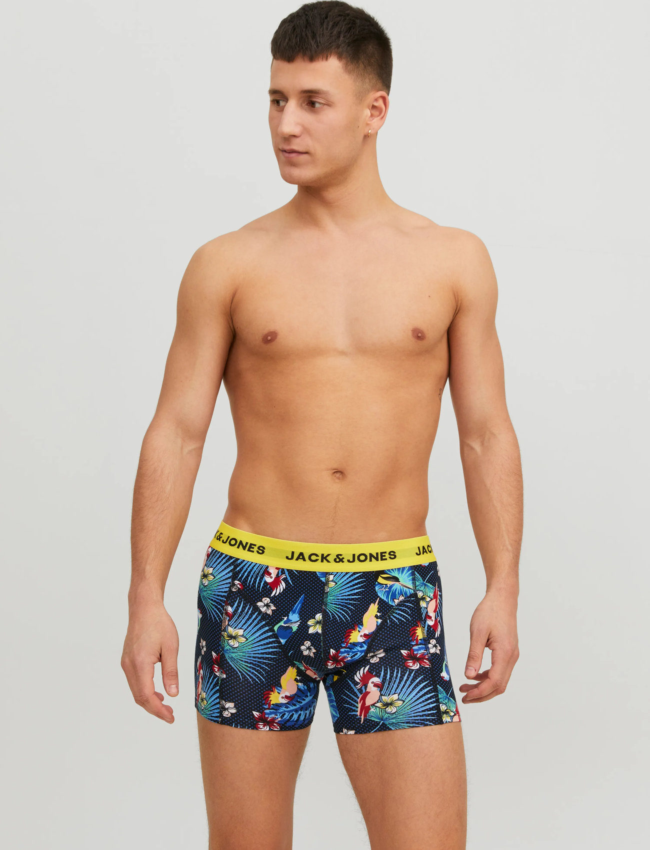Jack & Jones Jacflower Bird Trunks 3 Pack Noos - Navy - S