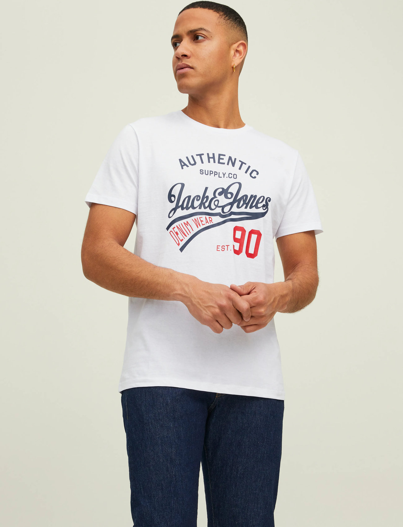 Jack & Jones Jjethan Tee Ss Crew Neck 3Pk Mp Noos - - S 1