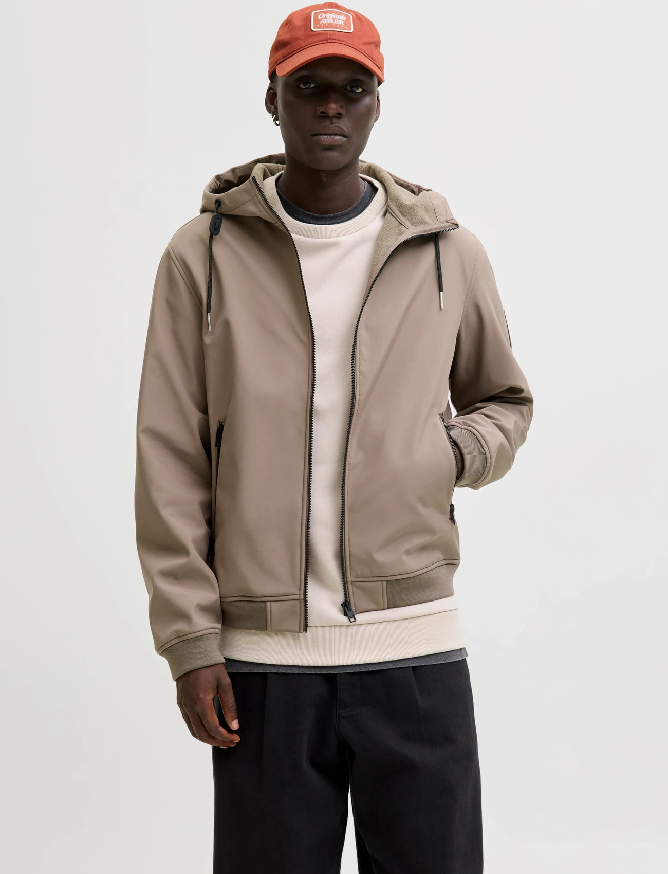 Jack & Jones Jjebasic Softshell Hood Noos - Cream - S 1