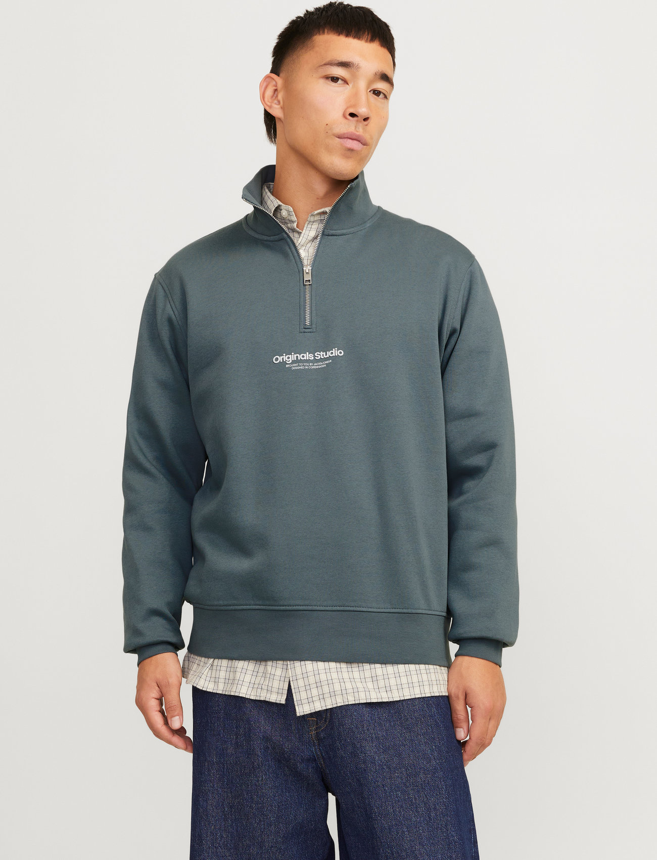 Jack & Jones Jorvesterbro Sweat Quarter Zip Hn Noos - - M 1