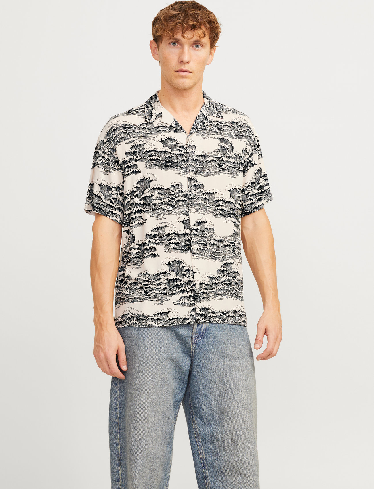 Jack & Jones Jjjeff Aop Resort Shirt Ss - - S 1