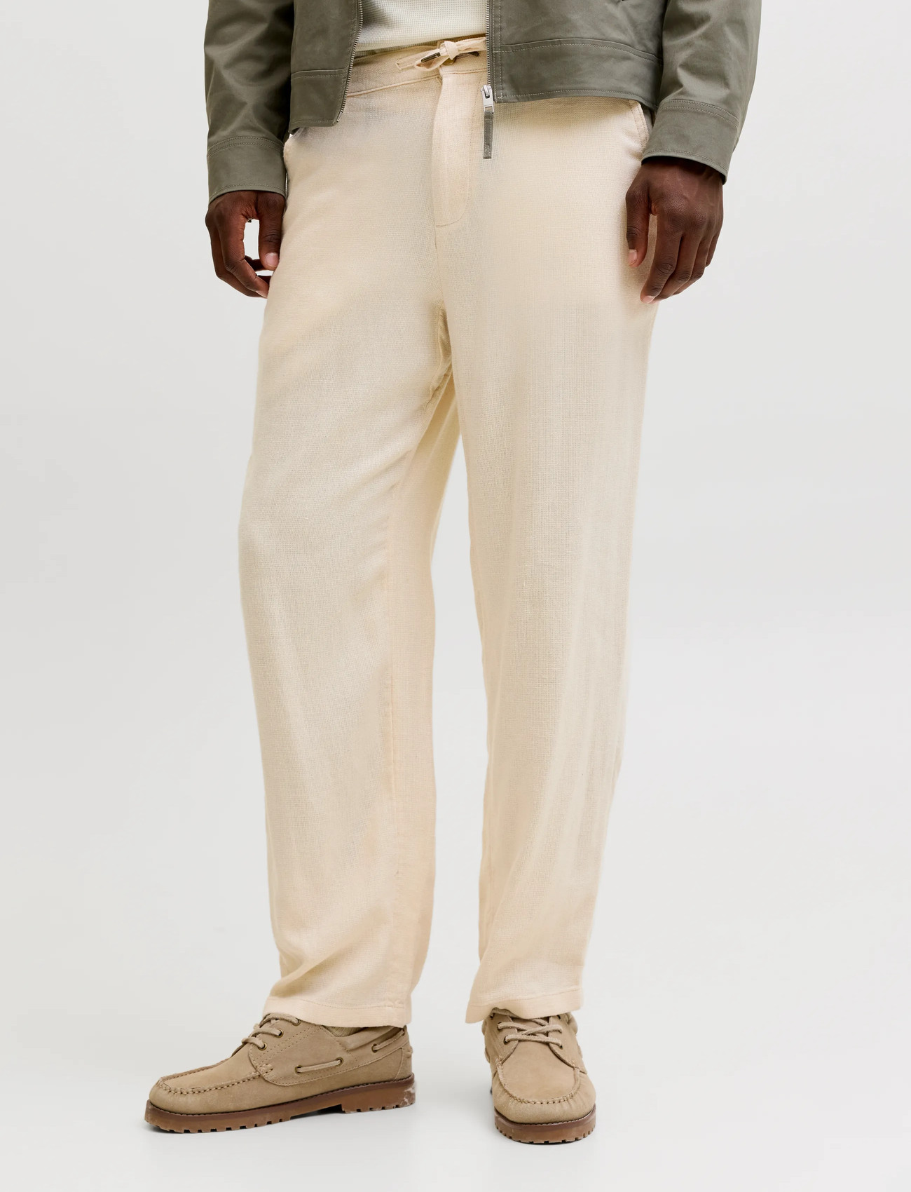 Jack & Jones Jpstkarl Mykonos Linen Blend Chino - Cream - S 1