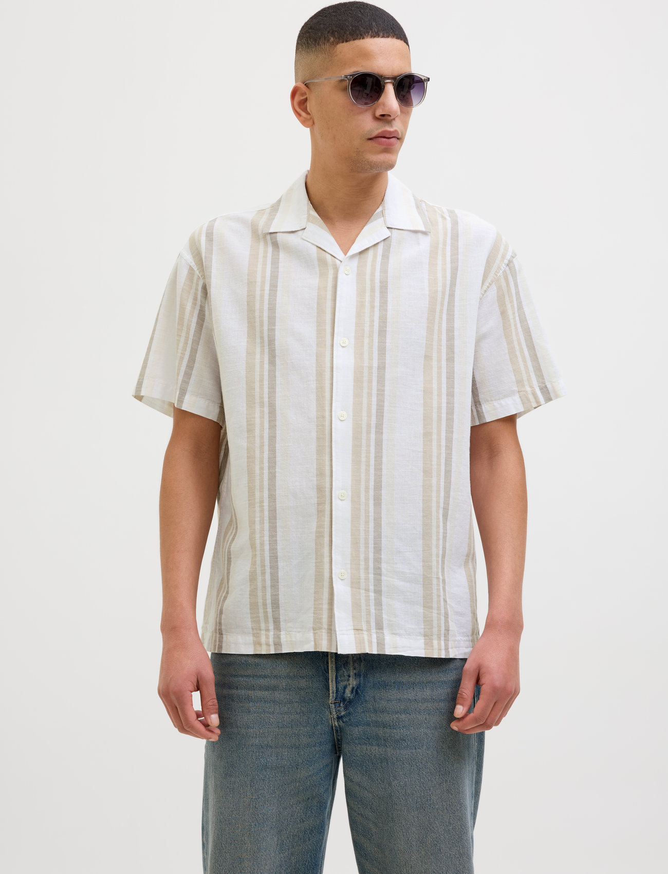 Jack & Jones Jprccsummer Stripe Resort S/S Shirt Sn - - XS 1