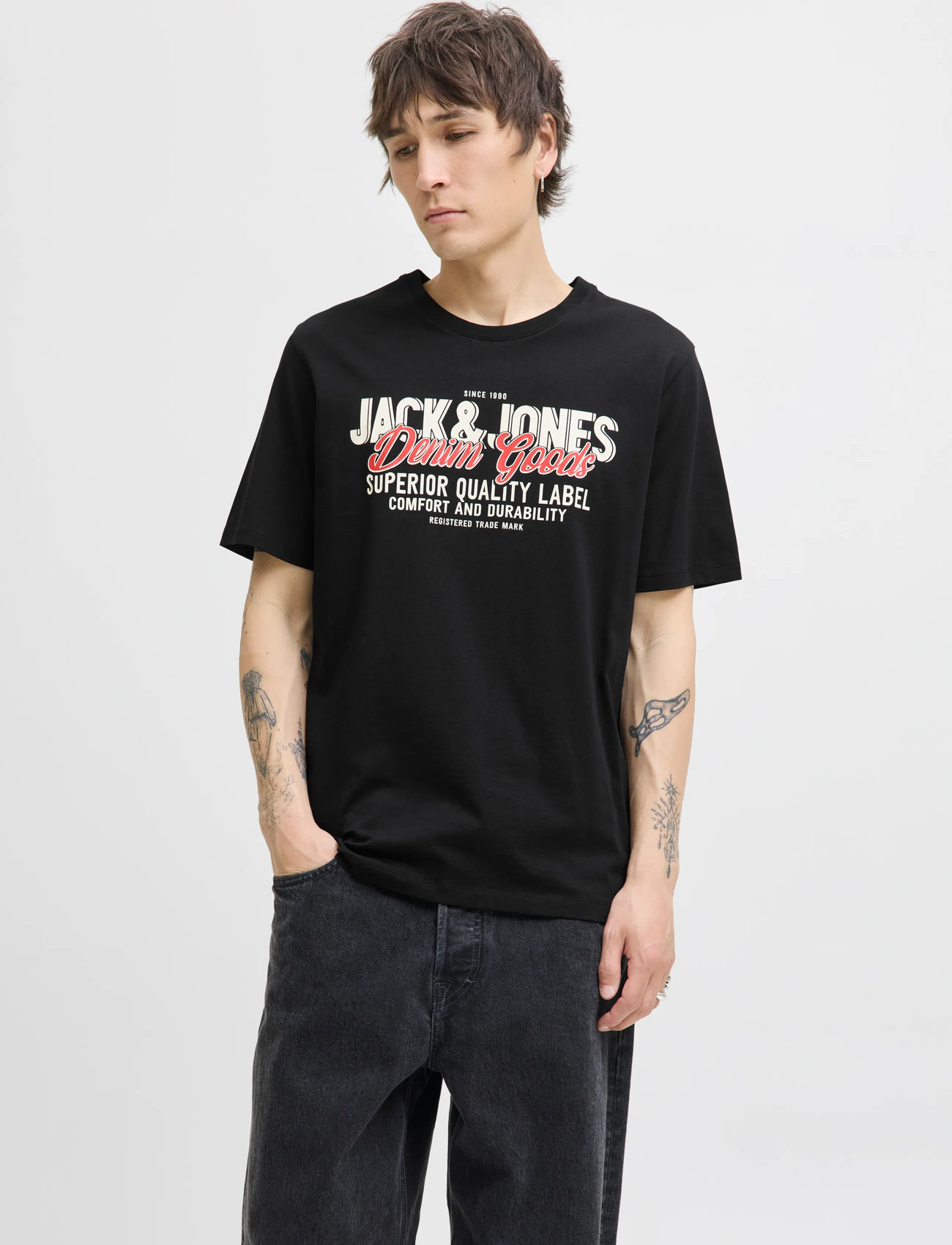 Jack & Jones Jjelogo Tee Ss O-Neck 2 Col Aw25 Sn - - S 1
