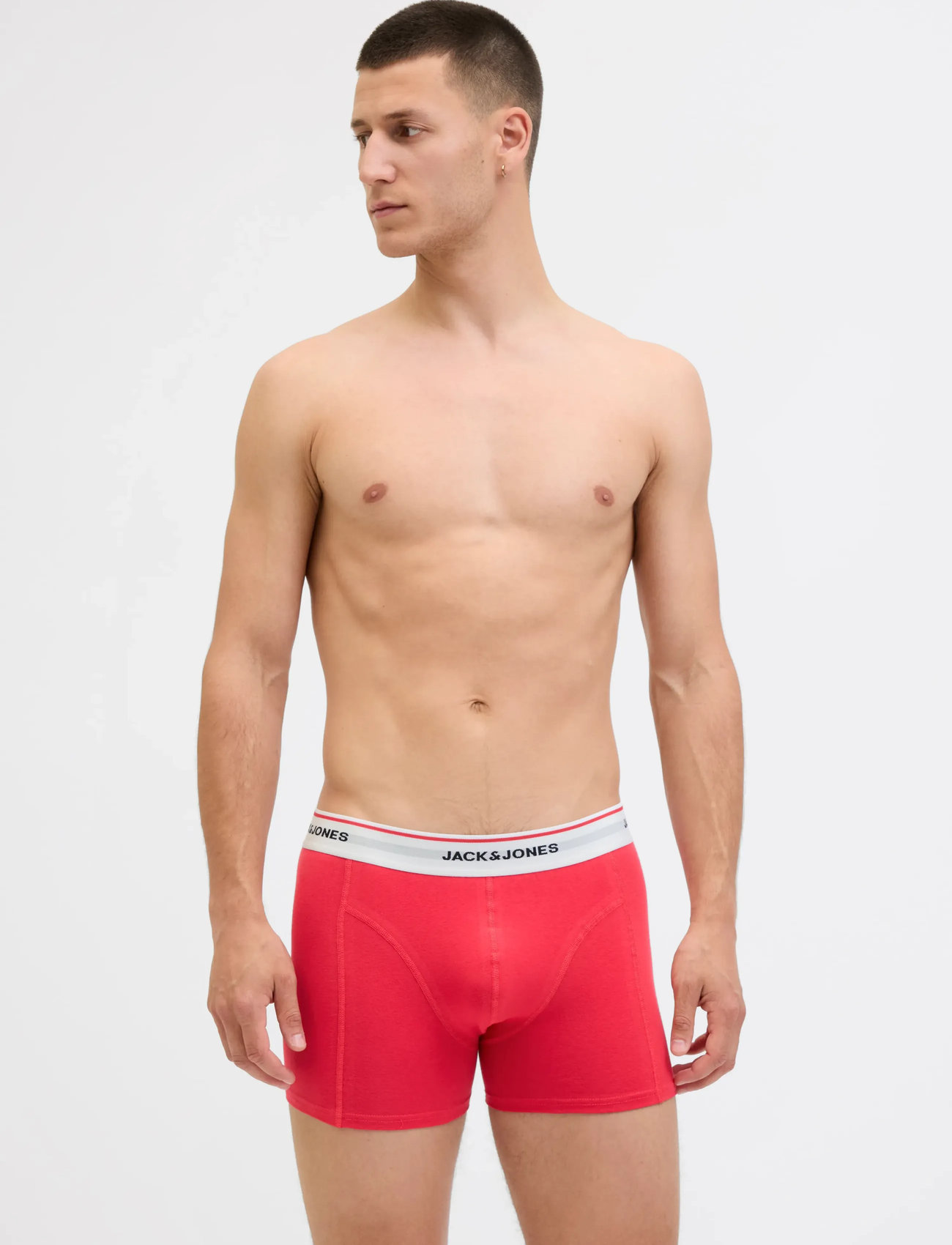 Jack & Jones Jackayden Solid Trunks 3 Pack Sn - Red - S