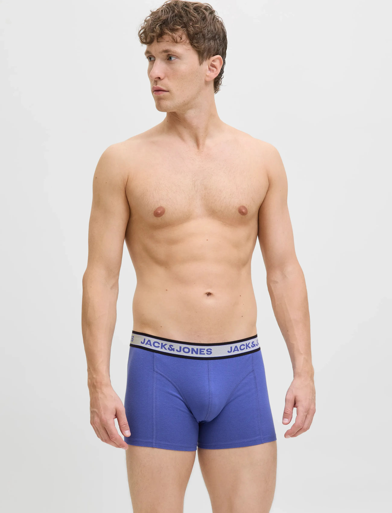 Jack & Jones Jachudson Solid Trunks 3 Pack Sn - Blue - L