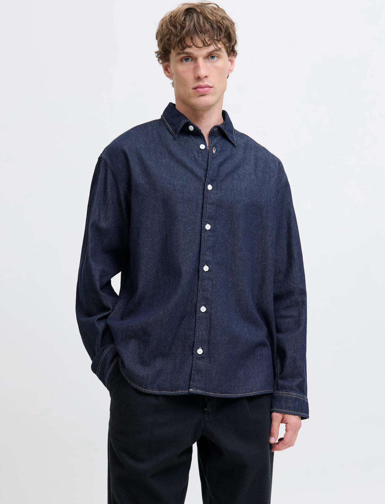 Jack & Jones Jornorrebro Denim Shirt Ls Sn - Blue - S 2