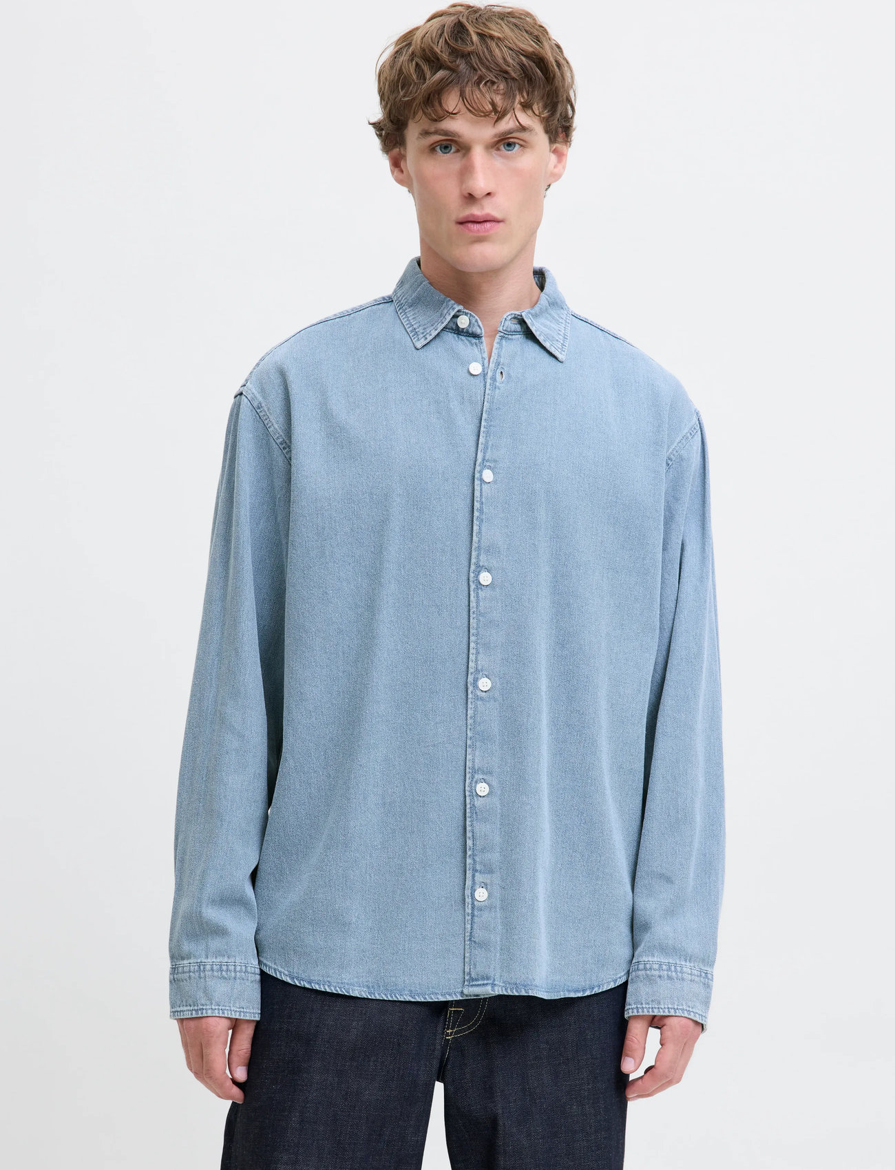 Jack & Jones Jornorrebro Denim Shirt Ls Sn - Blue - S 1