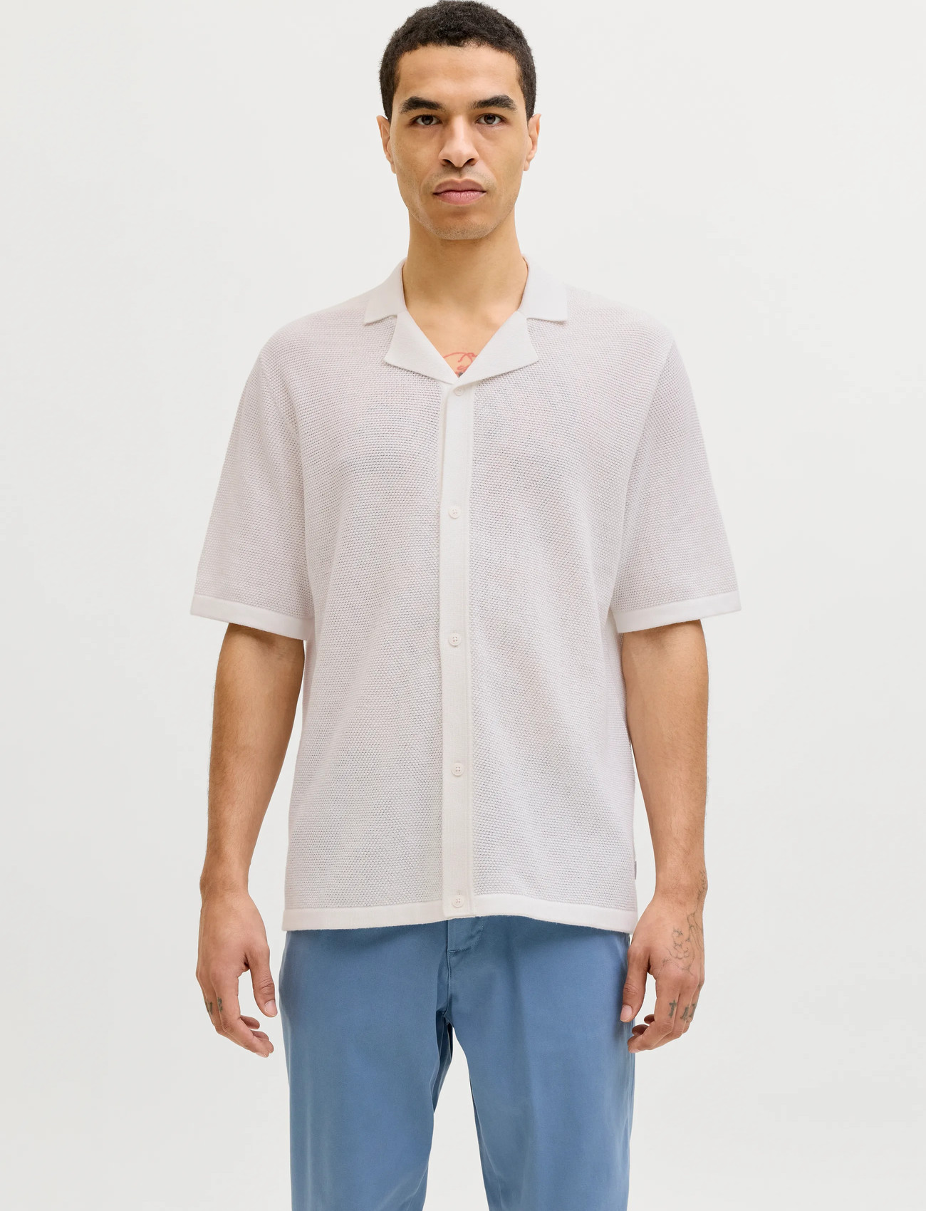Jack & Jones Jjchris Knit Resort Ss - Blue - XS 1