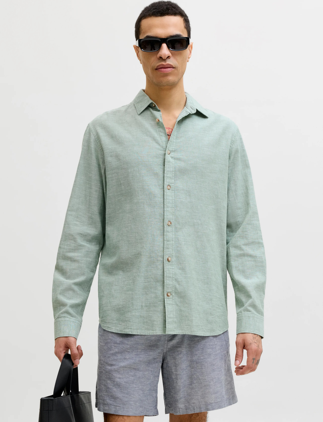Jack & Jones Jjesummer Linen Blend Shirt L/S Sn - - S 1