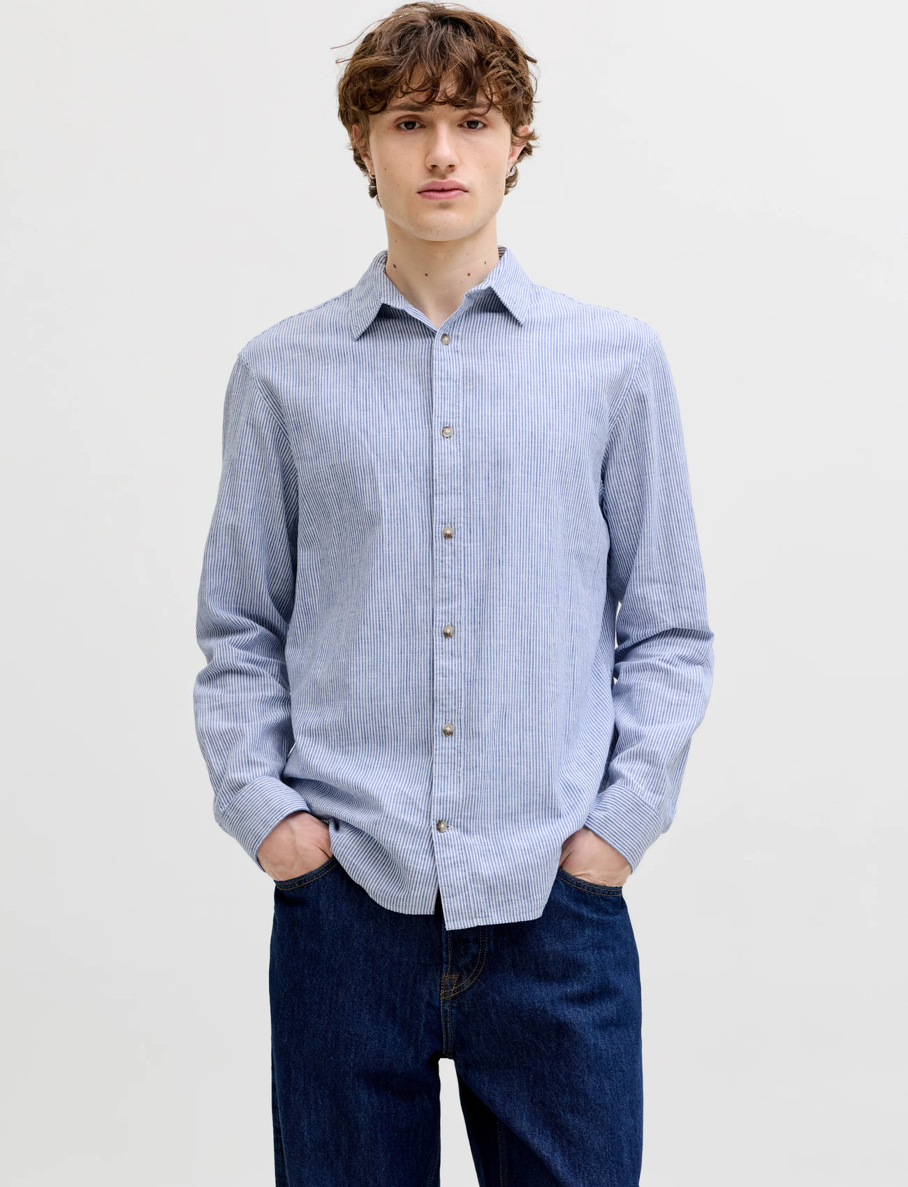 Jack & Jones Jjesummer Linen Blend Shirt L/S Sn - - S 2
