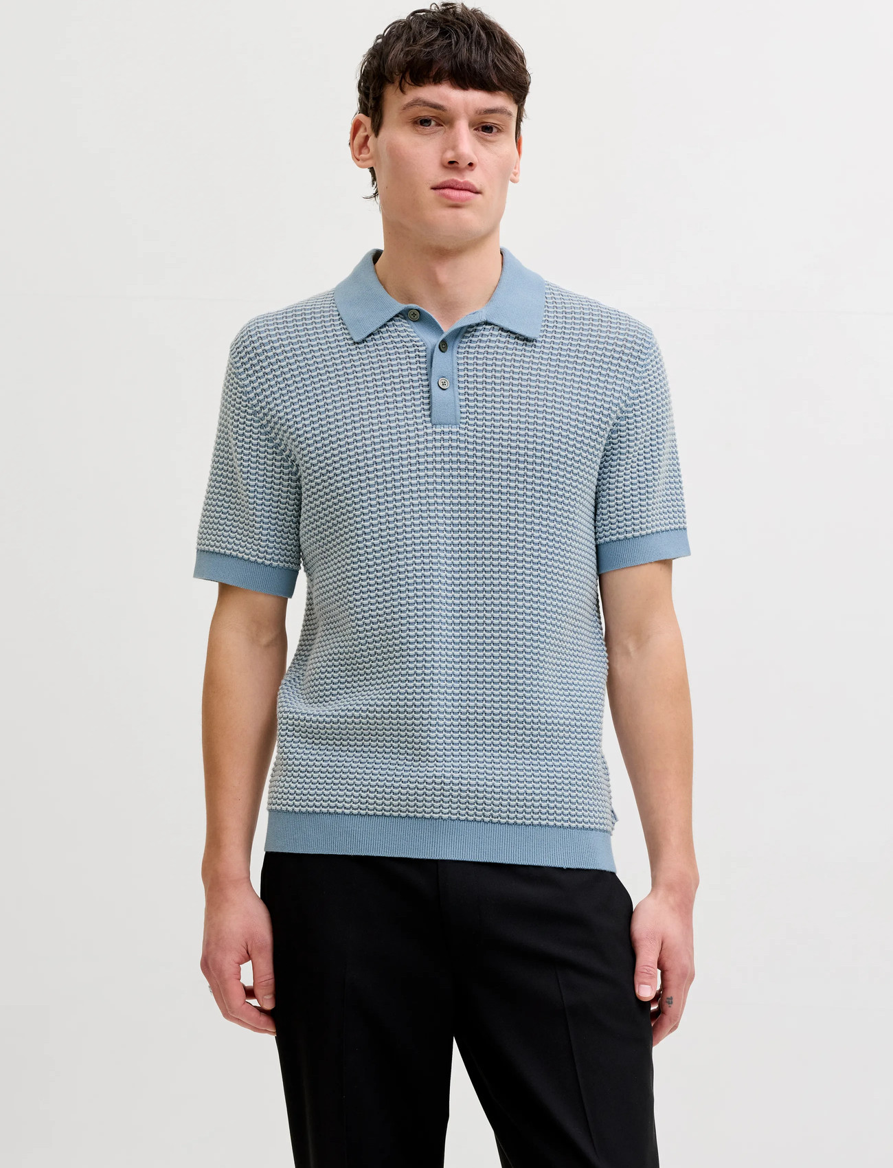 Jack & Jones Jprblukingsley Knit Polo Ss Ln - Beige - XS 2