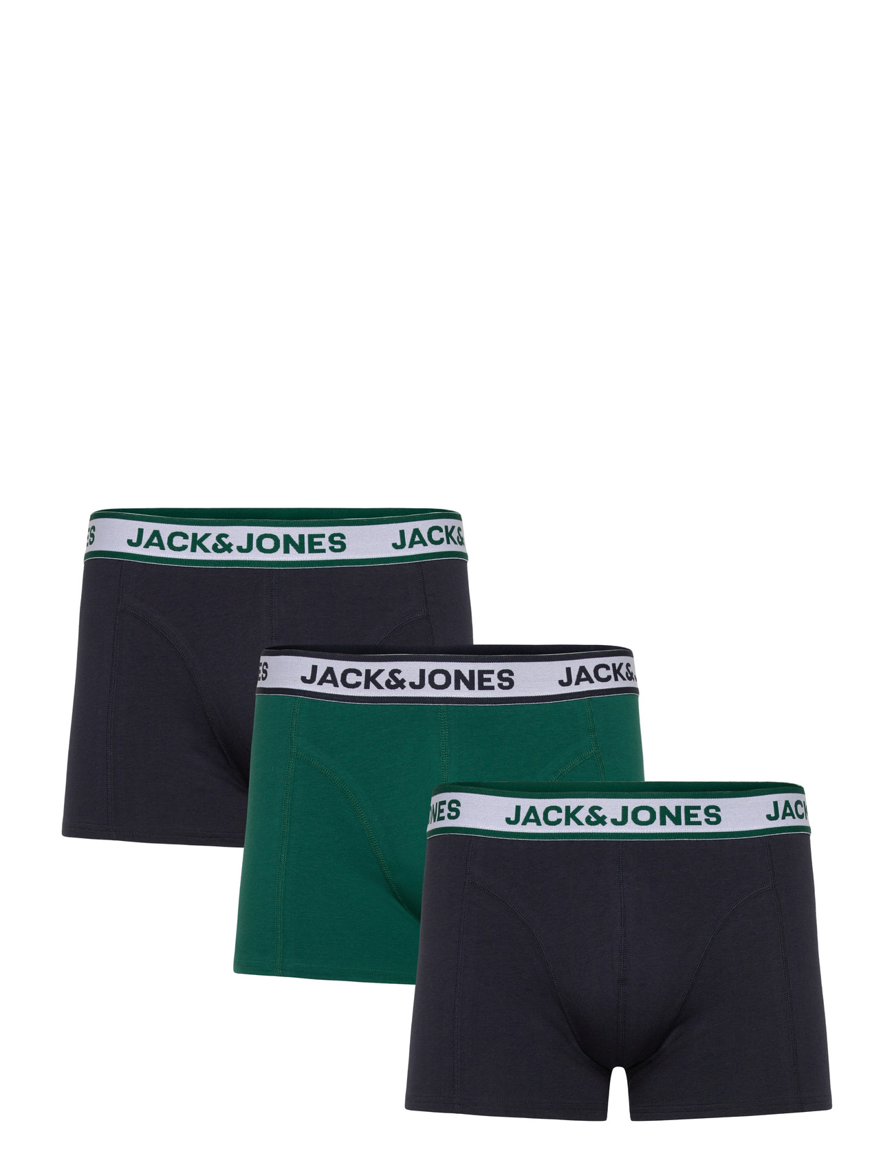 Jack & Jones Jacnolan Solid Trunks 3 Pack - Green - S