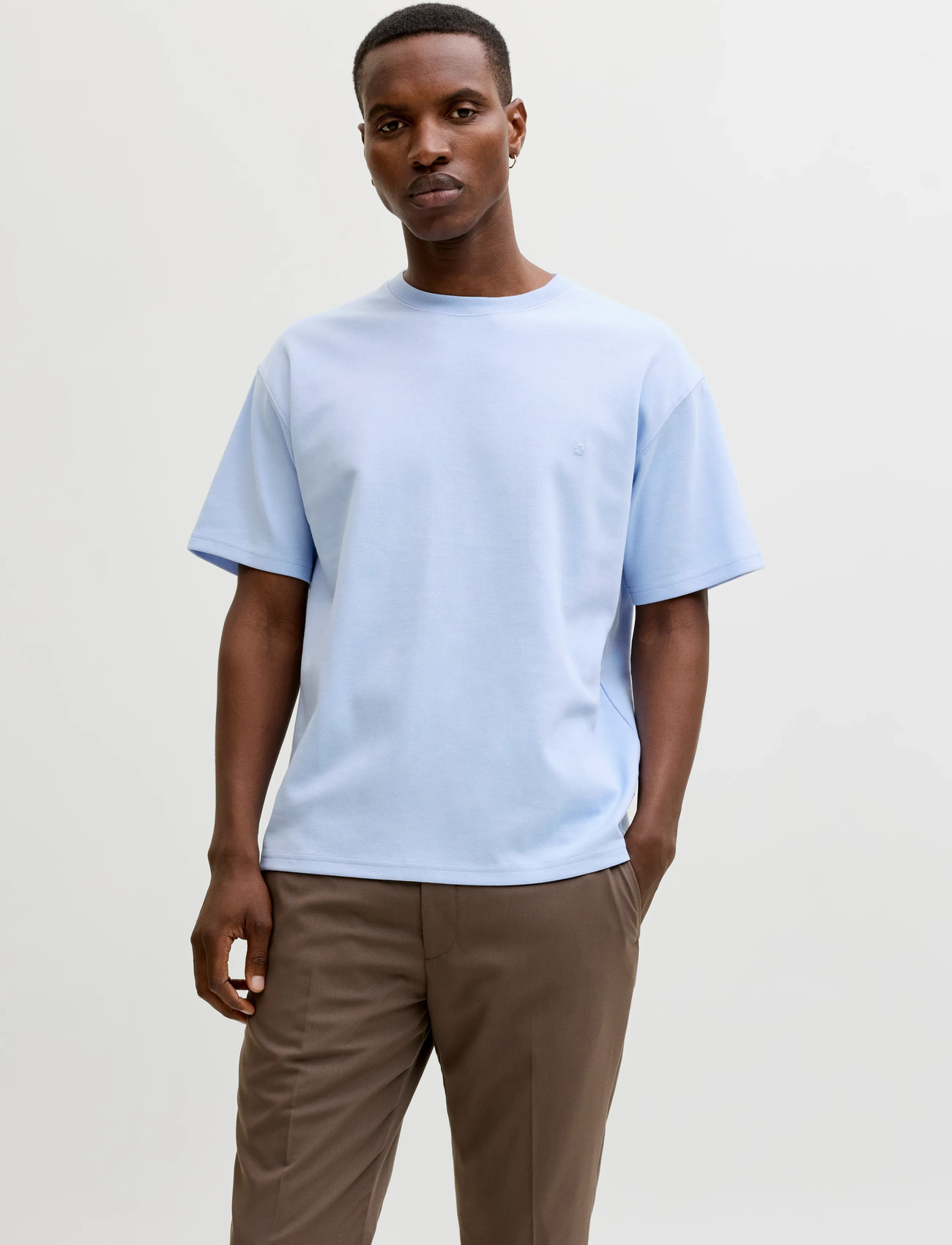 Jack & Jones Jprblaethan Ss Logo Tee Sn - Beige - XS 1