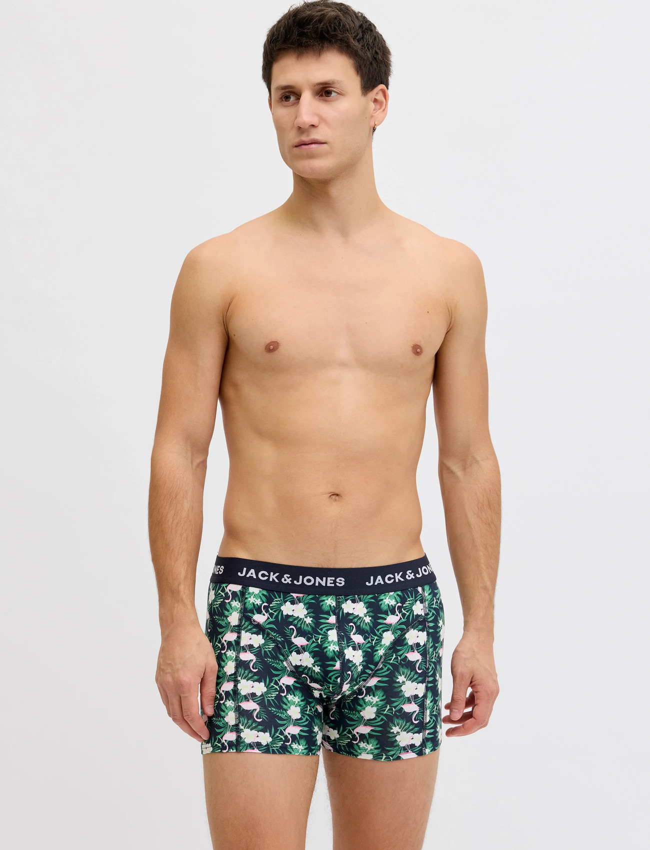 Jack & Jones Jacflamingo Flower Trunks 7 Pack - Black - S