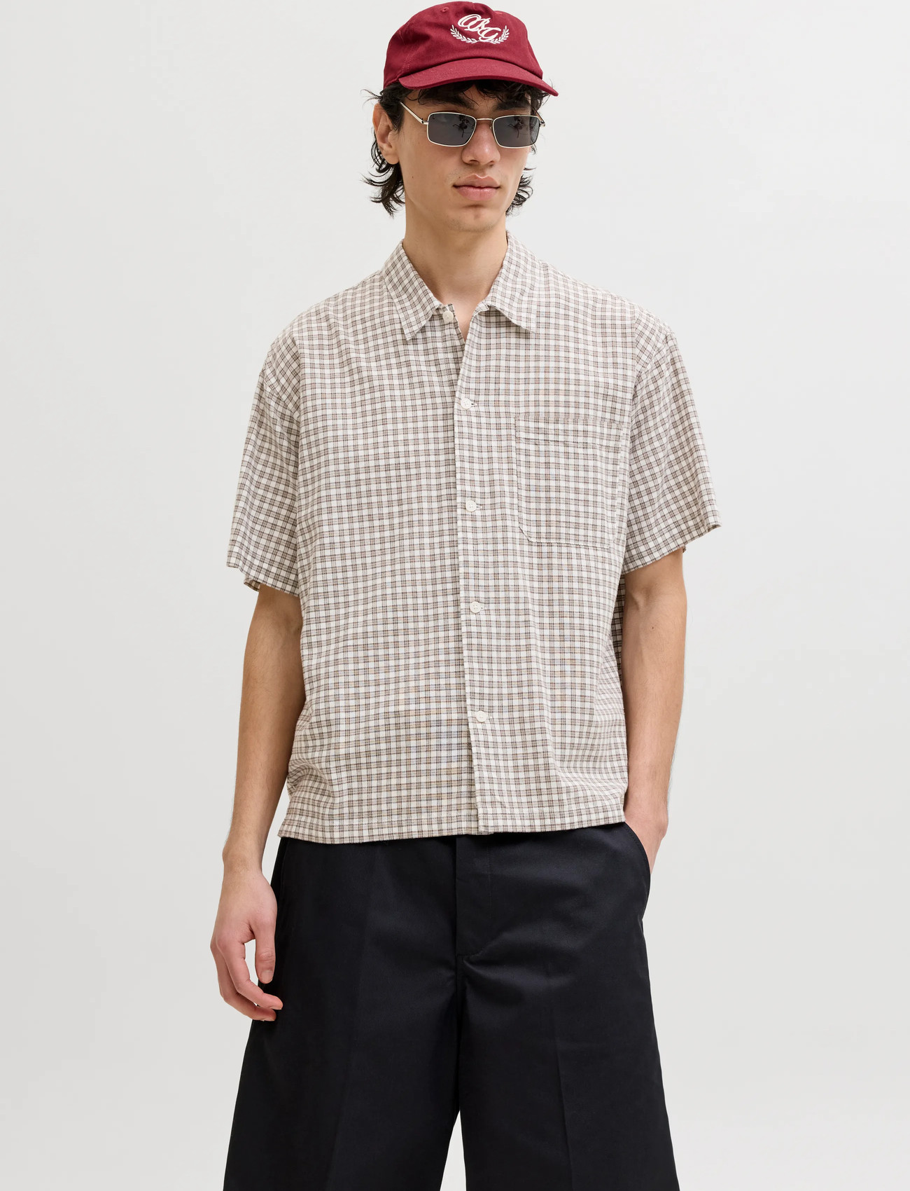 Jack & Jones Jorriviera Linen Blend Shirt Ss Ln - - XS 1