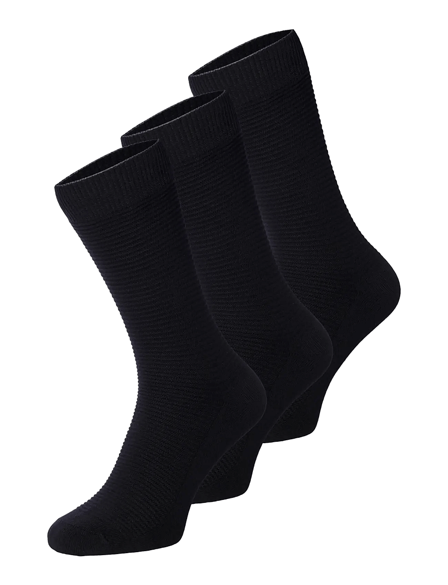 Jack & Jones - 3-PACK COTTON SOCK FIPO NOOS - tennissocken - black - 0