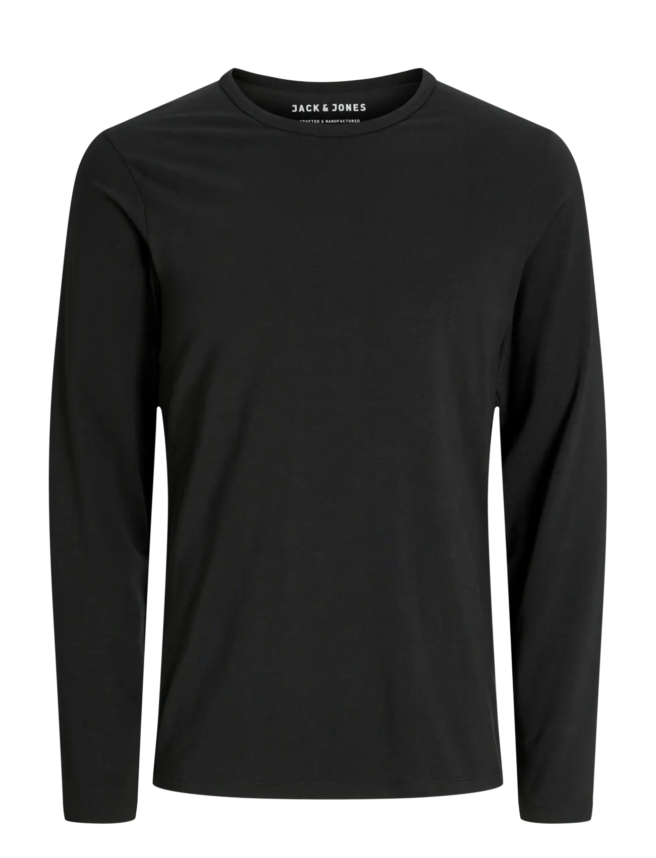 Jack & Jones JJEBASIC O-NECK TEE L/S NOOS - Basic T-Shirts - BLACK / black