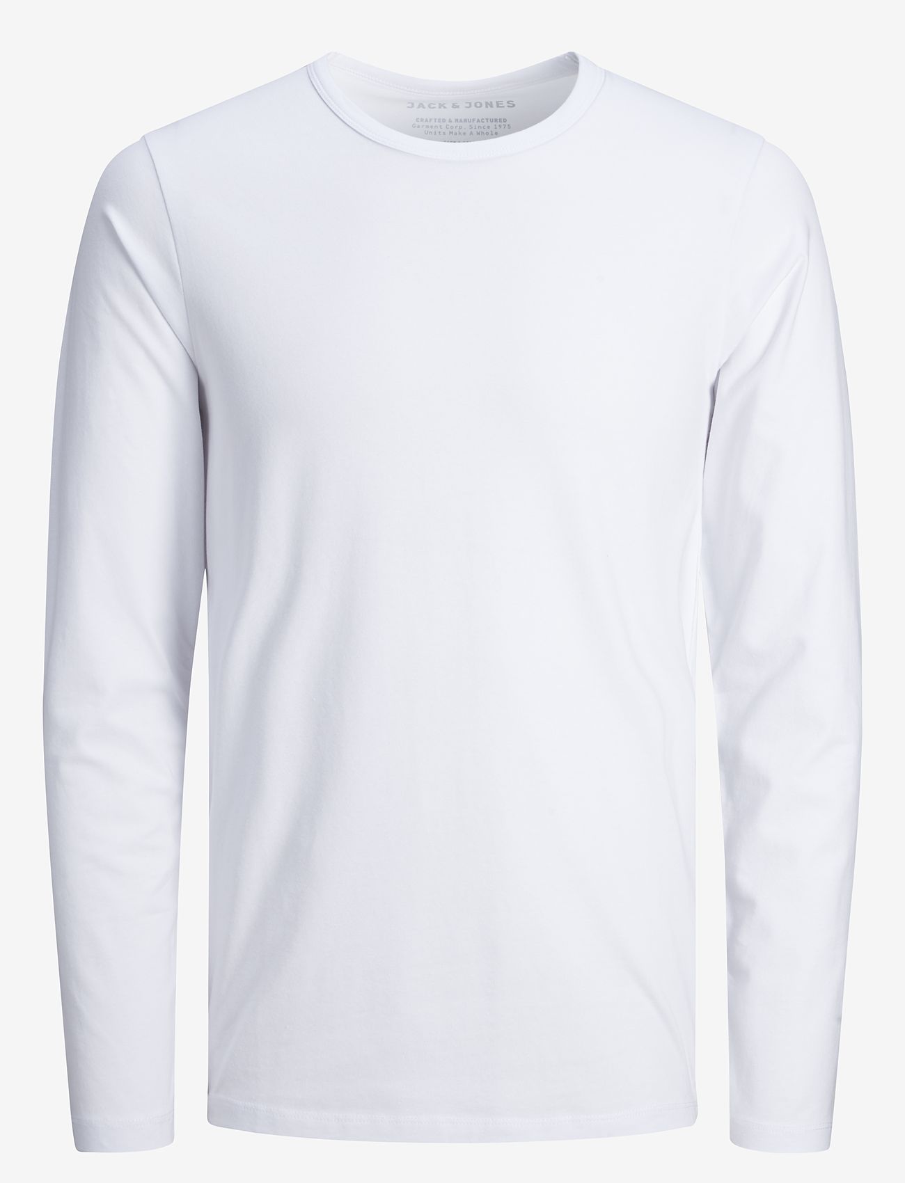 Jack & Jones - JJEBASIC O-NECK TEE L/S NOOS - långärmade t-shirts - opt white - 1
