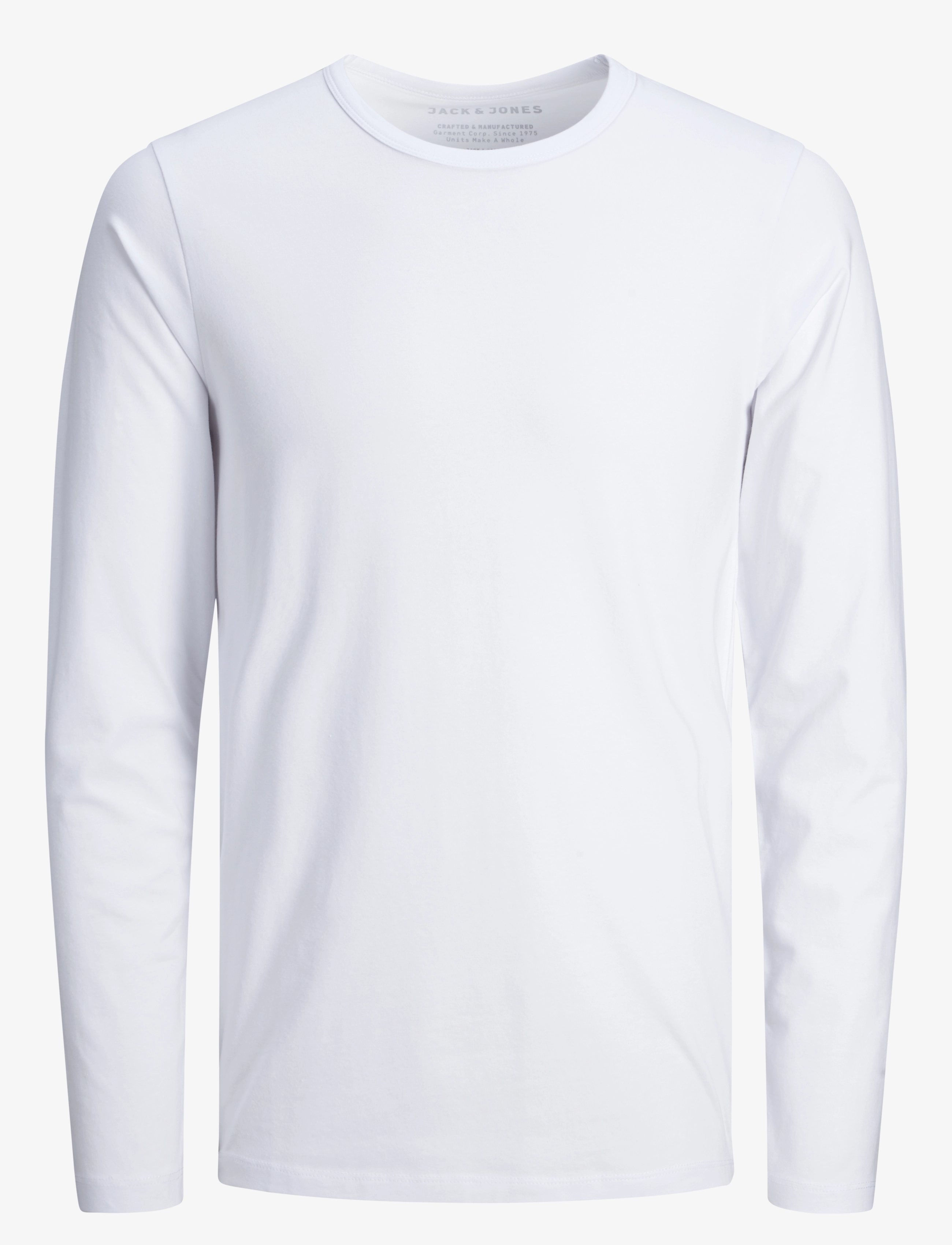 Jack & Jones JJEBASIC O-NECK TEE L/S NOOS - T-shirts - OPT WHITE / white