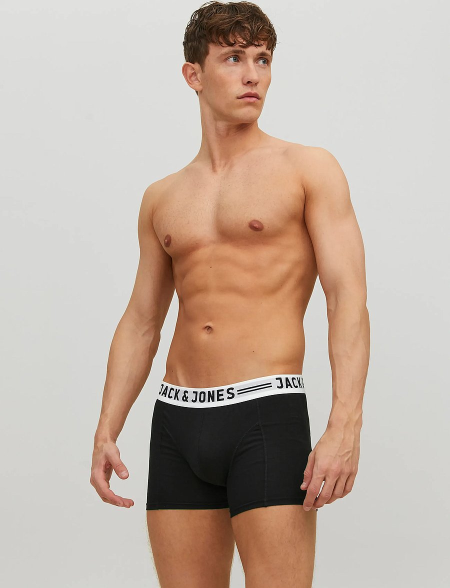 Jack & Jones - SENSE TRUNKS 3-PACK NOOS - multipakk aluspüksid - black - 3