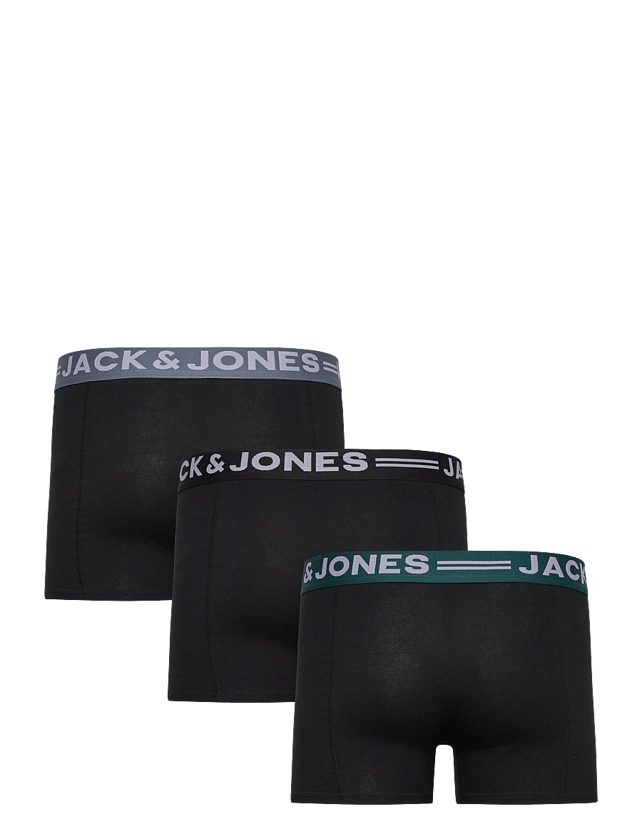 Jack & Jones - SENSE TRUNKS 3-PACK NOOS - unterhosen im multipack - black - 3